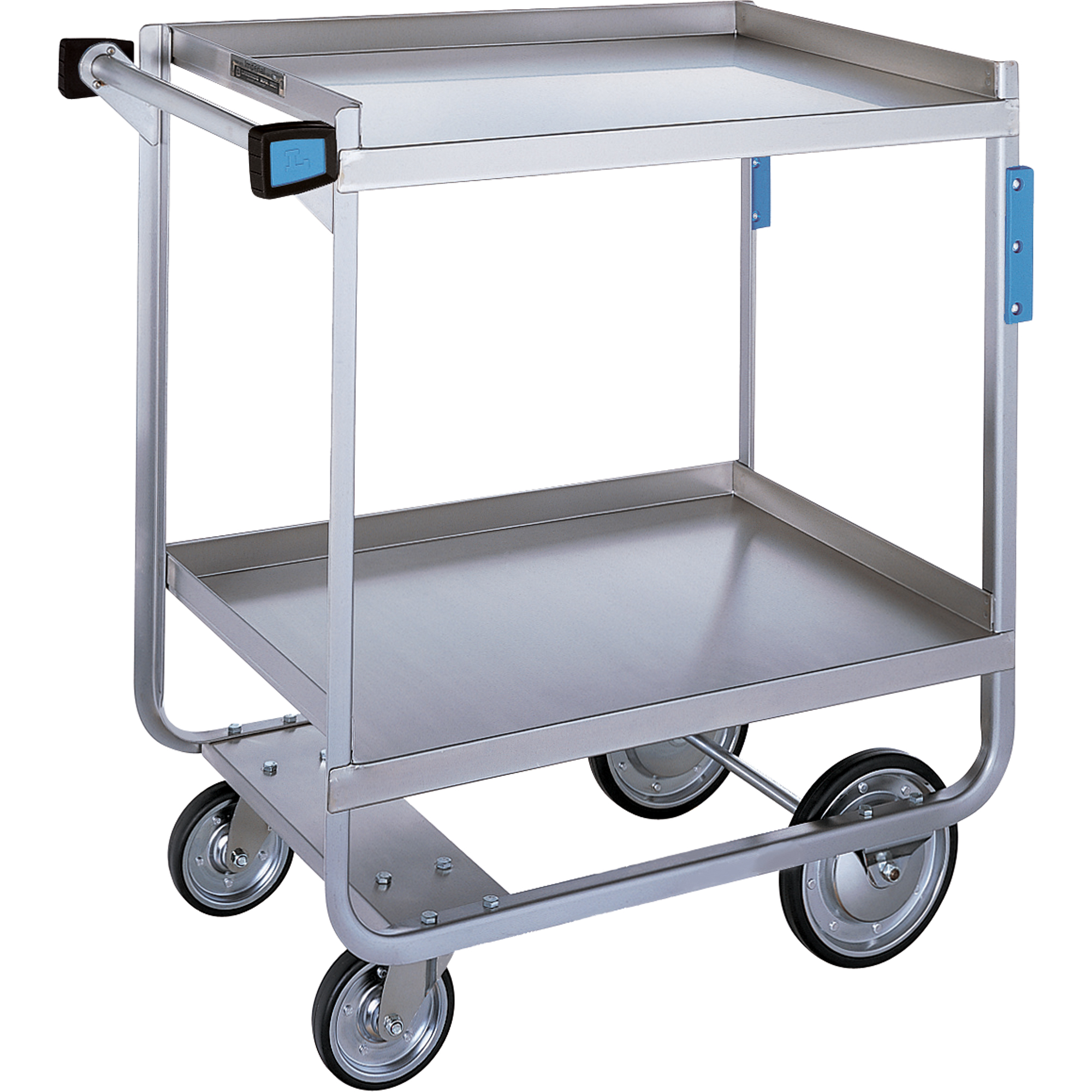 Chariots robustes à châssis en U, 2 Tiers, 19-3/8" la x 34-1/2" h x 32-5/8" p, Capacité 700 lb