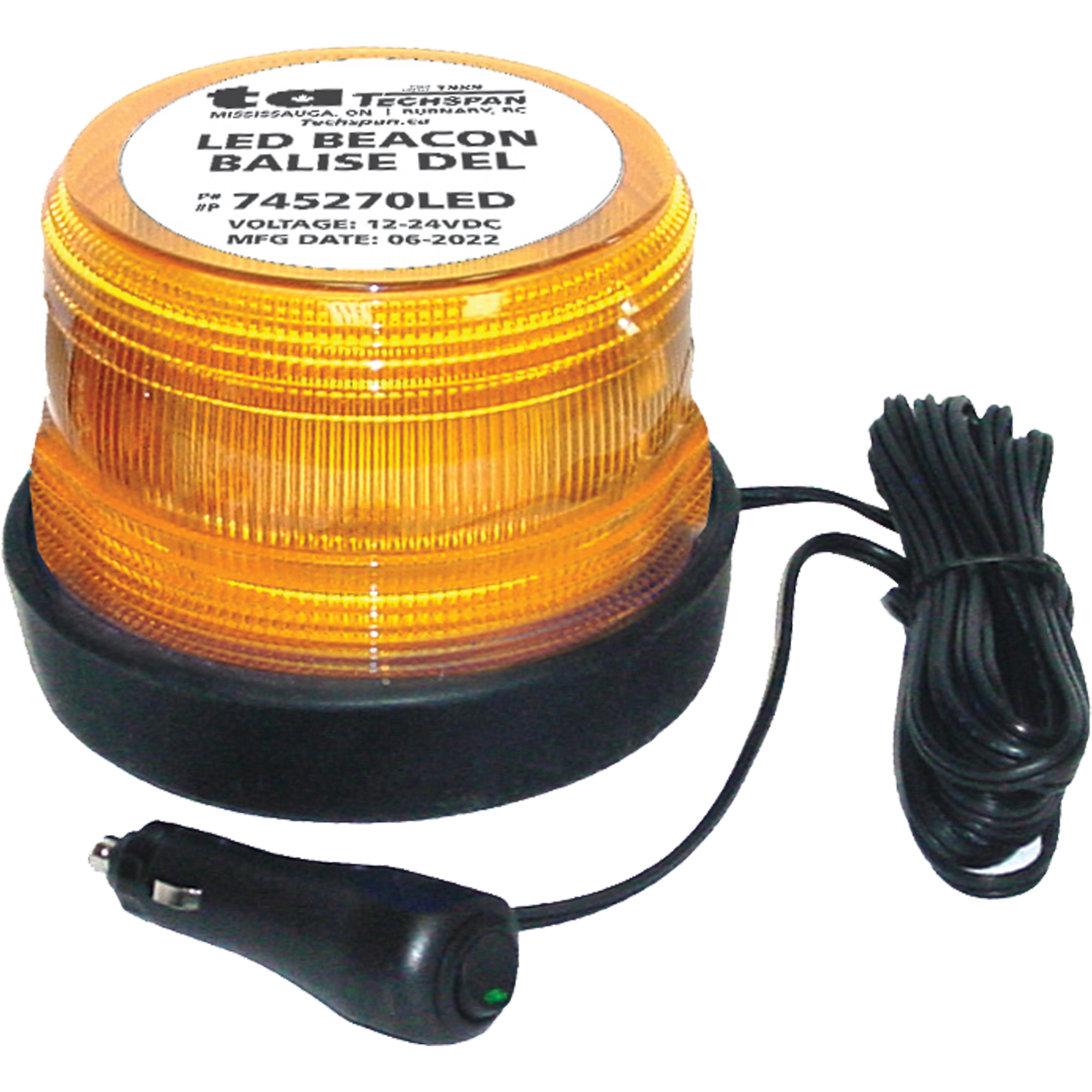 Lampe d'avertissement Junior à profil bas, Stroboscope, Ambrée