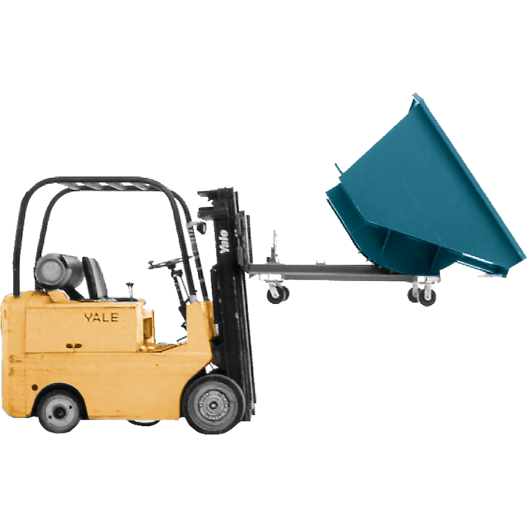 Conteneur autobasculeur, Acier, 5 vg³, Bleu – Image 2