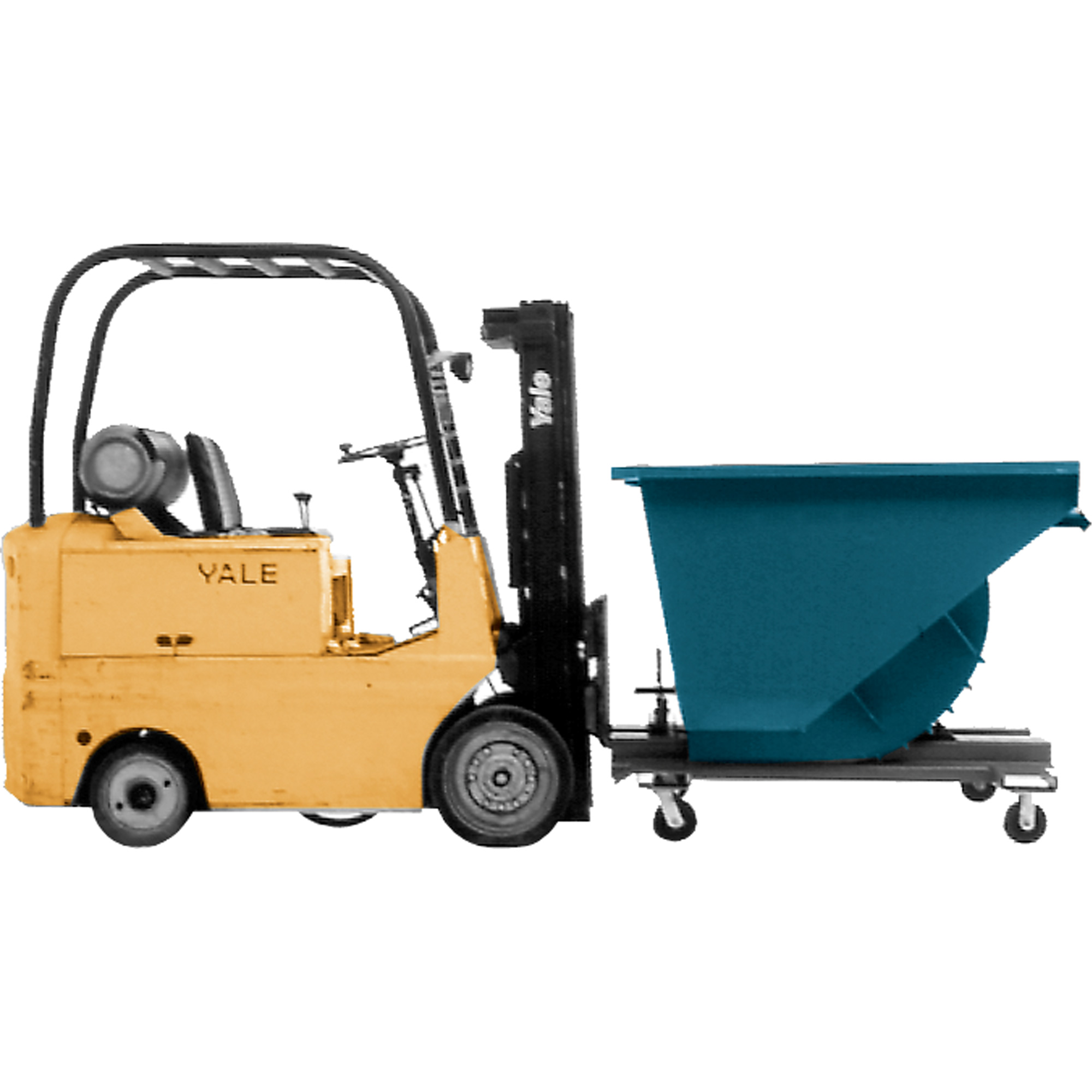 Conteneur autobasculeur, Acier, 5 vg³, Bleu – Image 3