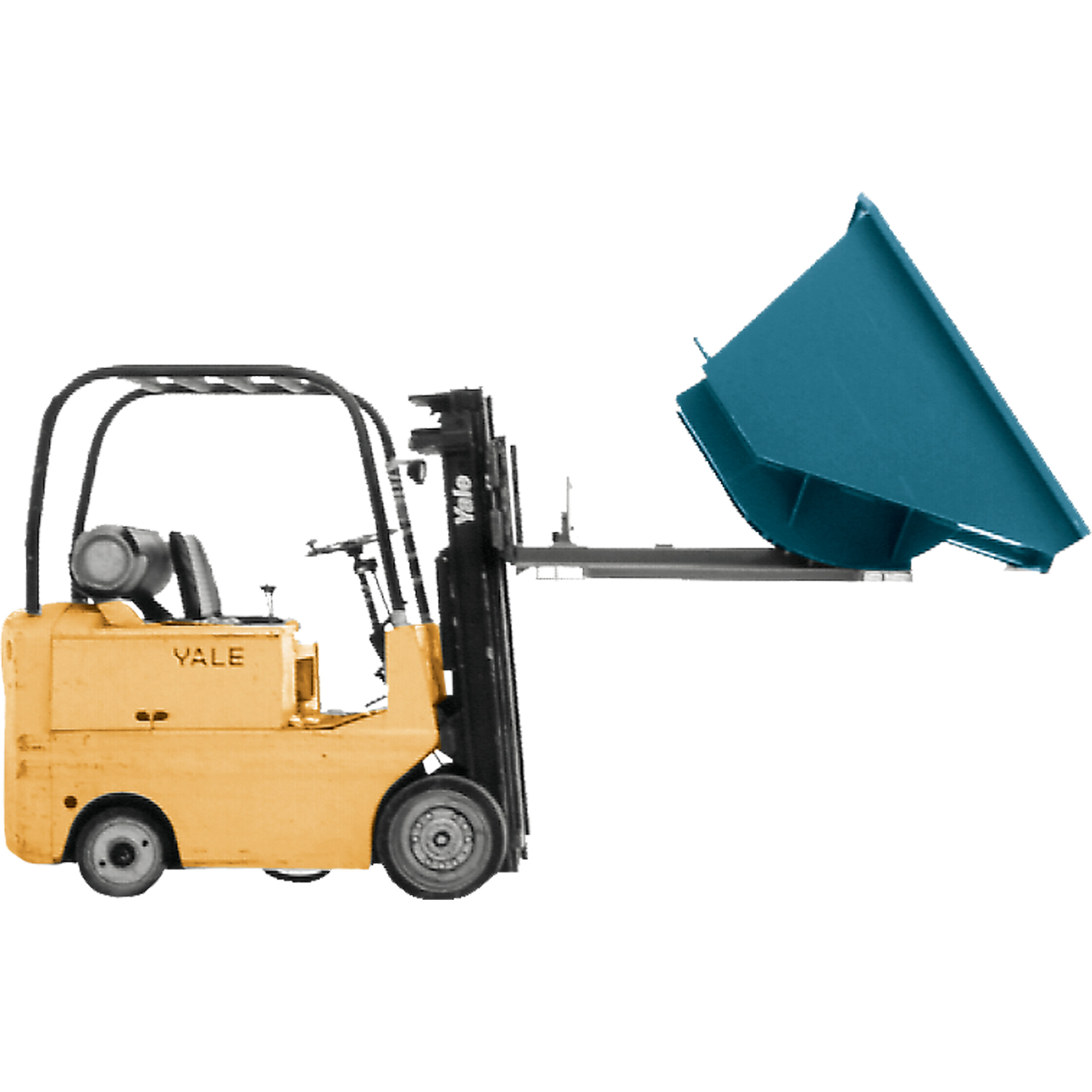 Conteneur autobasculeur, Acier, 3/4 vg³, Bleu – Image 2