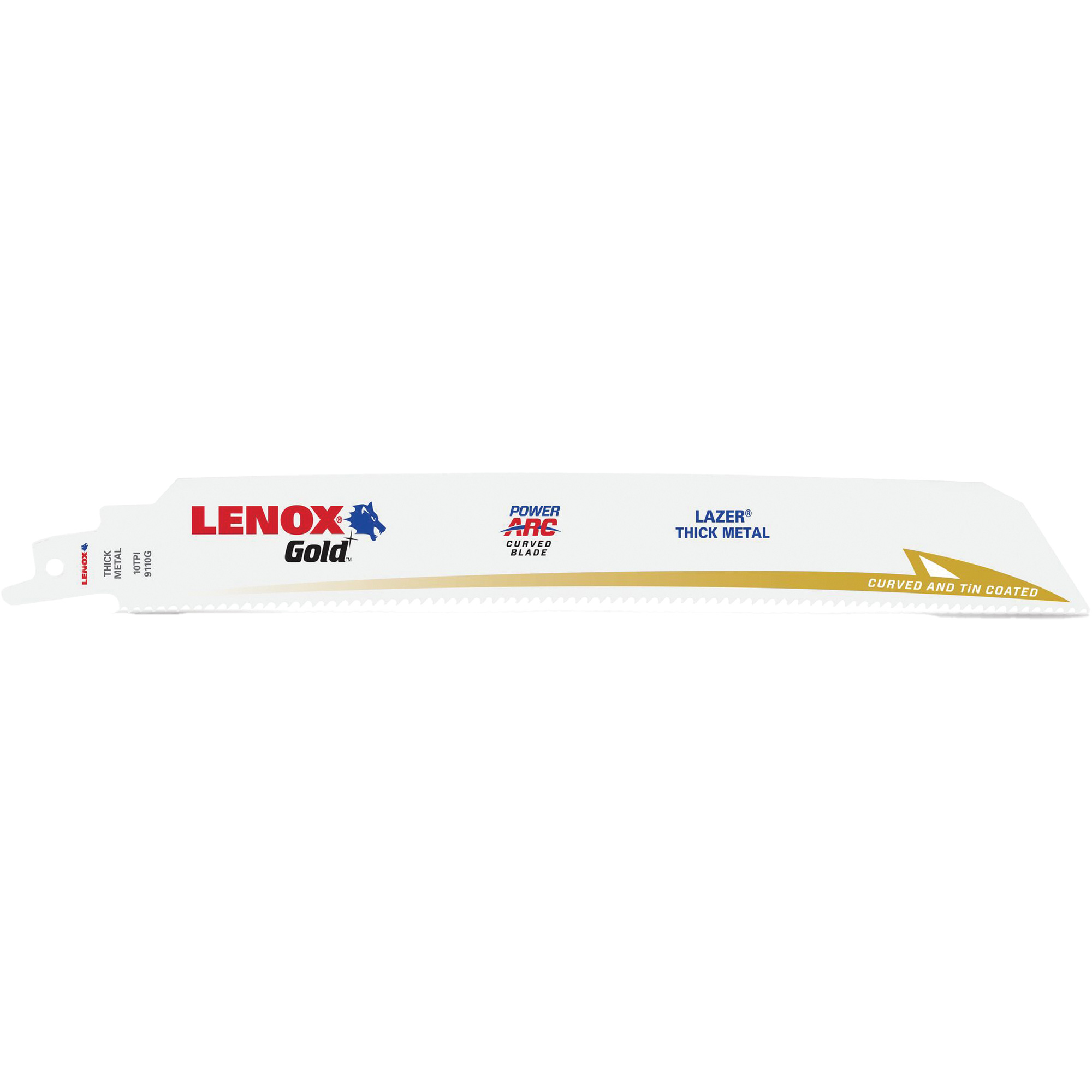 Lame de scie alternative, Bimétal, 10 Dents par pouce, 9" lo x 1" la