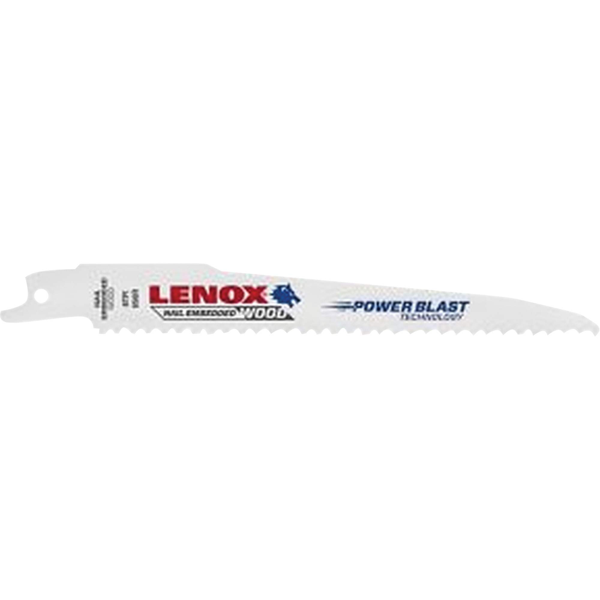 Lame de scie alternative pour le bois, Bimétal, 6 Dents par pouce, 6" lo x 3/4" la