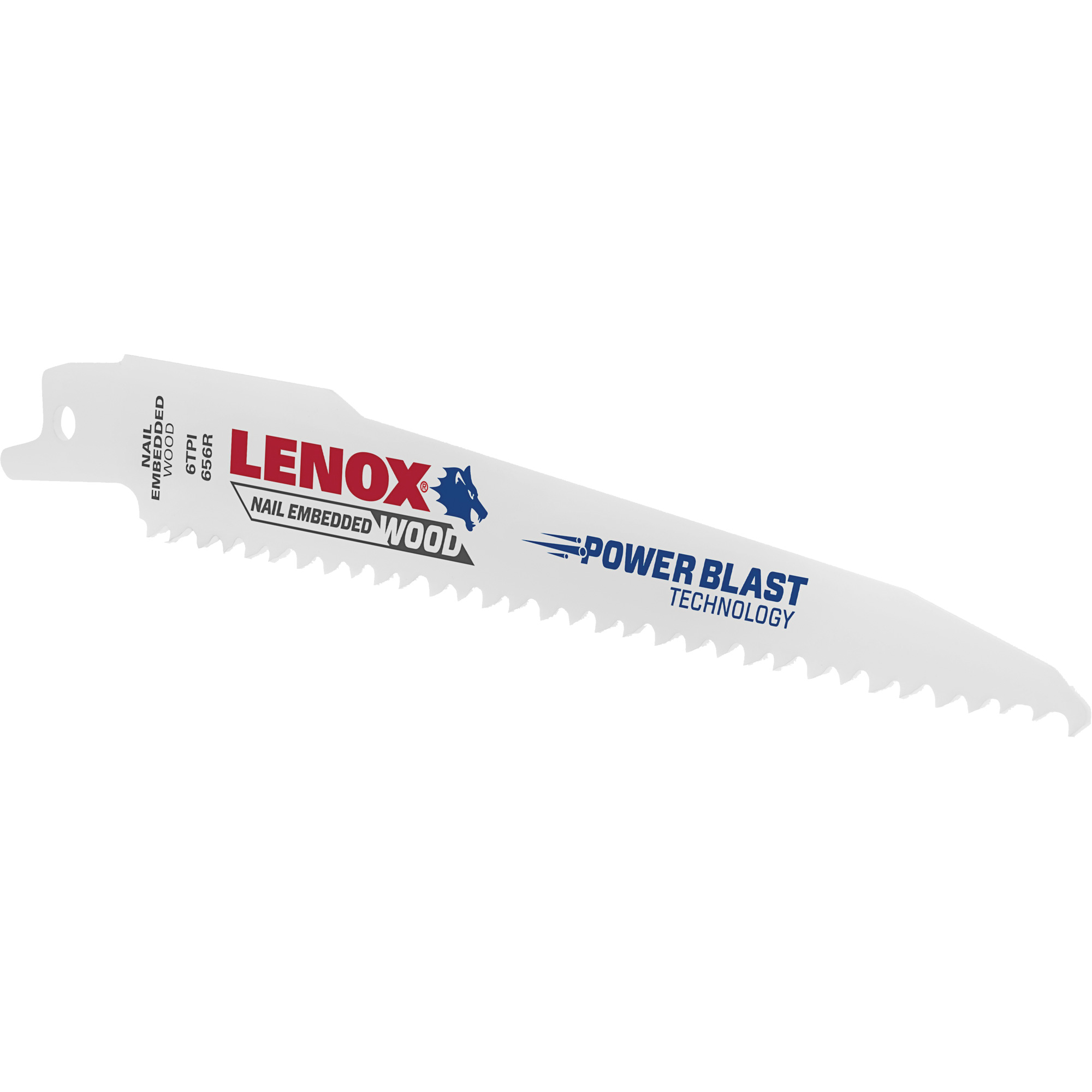 Lame de scie alternative pour le bois, Bimétal, 6 Dents par pouce, 6" lo x 3/4" la