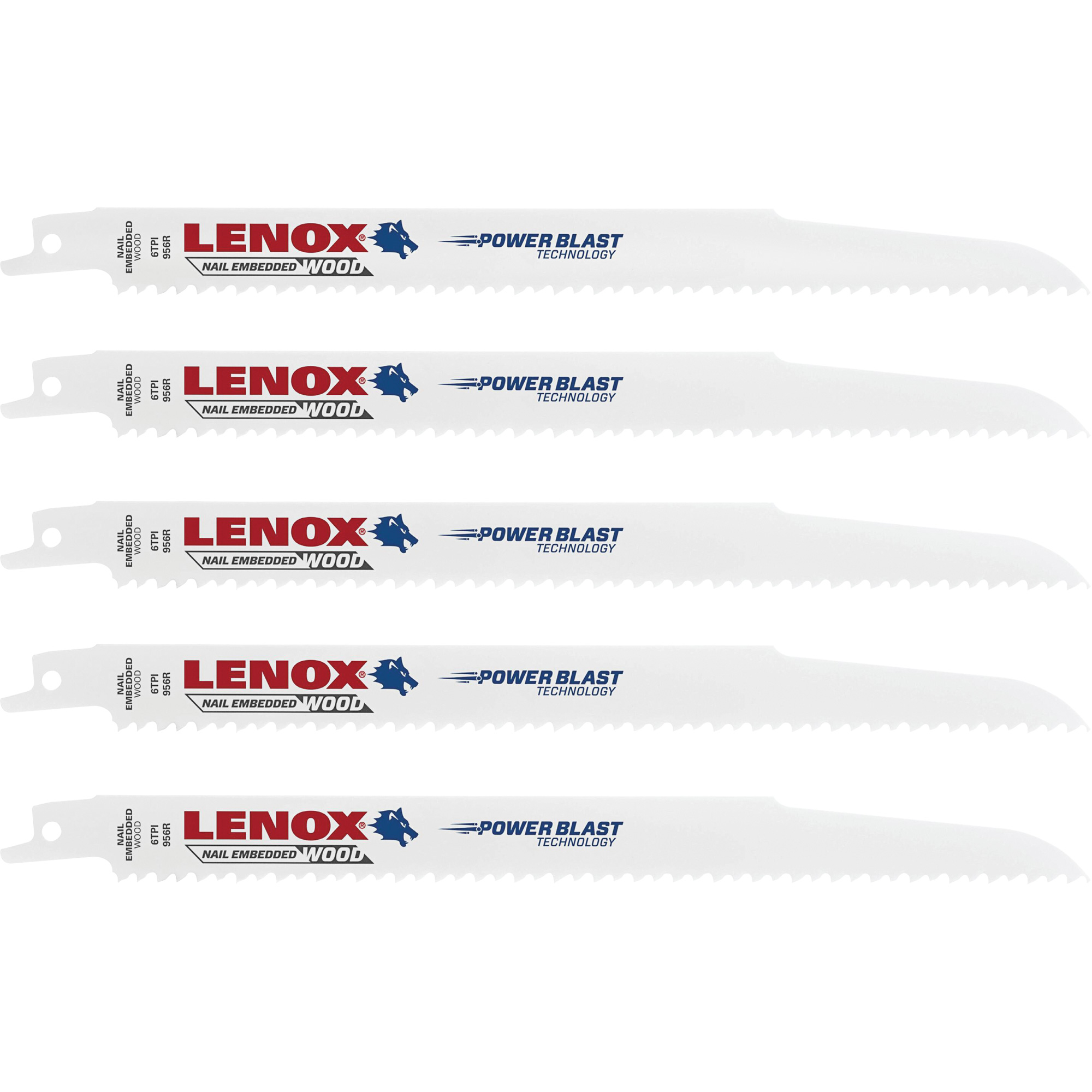 Lames de scie circulaire à coupe à sec, Bimétal, 6 Dents par pouce, 9" lo x 3/4" la