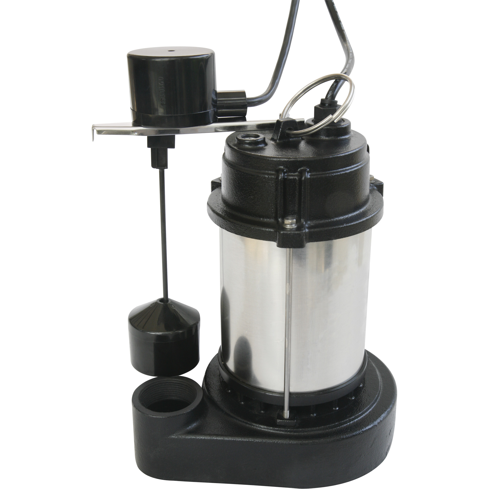 Pompe à boîtier en acier inoxydable et base en fonte, 1/2 CV, Débit 4400 gal./h