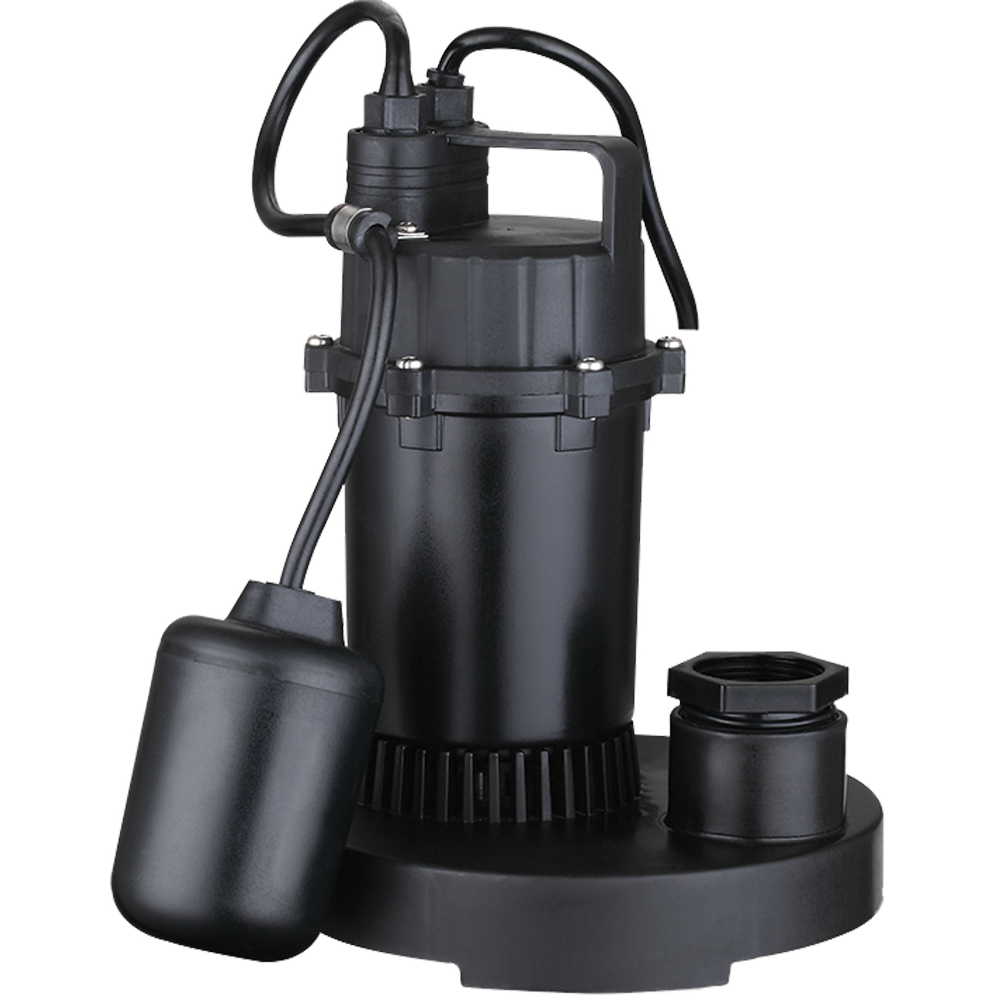 Pompe de puisard submersible thermoplastique, 2560 gal./h, 115 V, 4,6 A, 1/3 CV