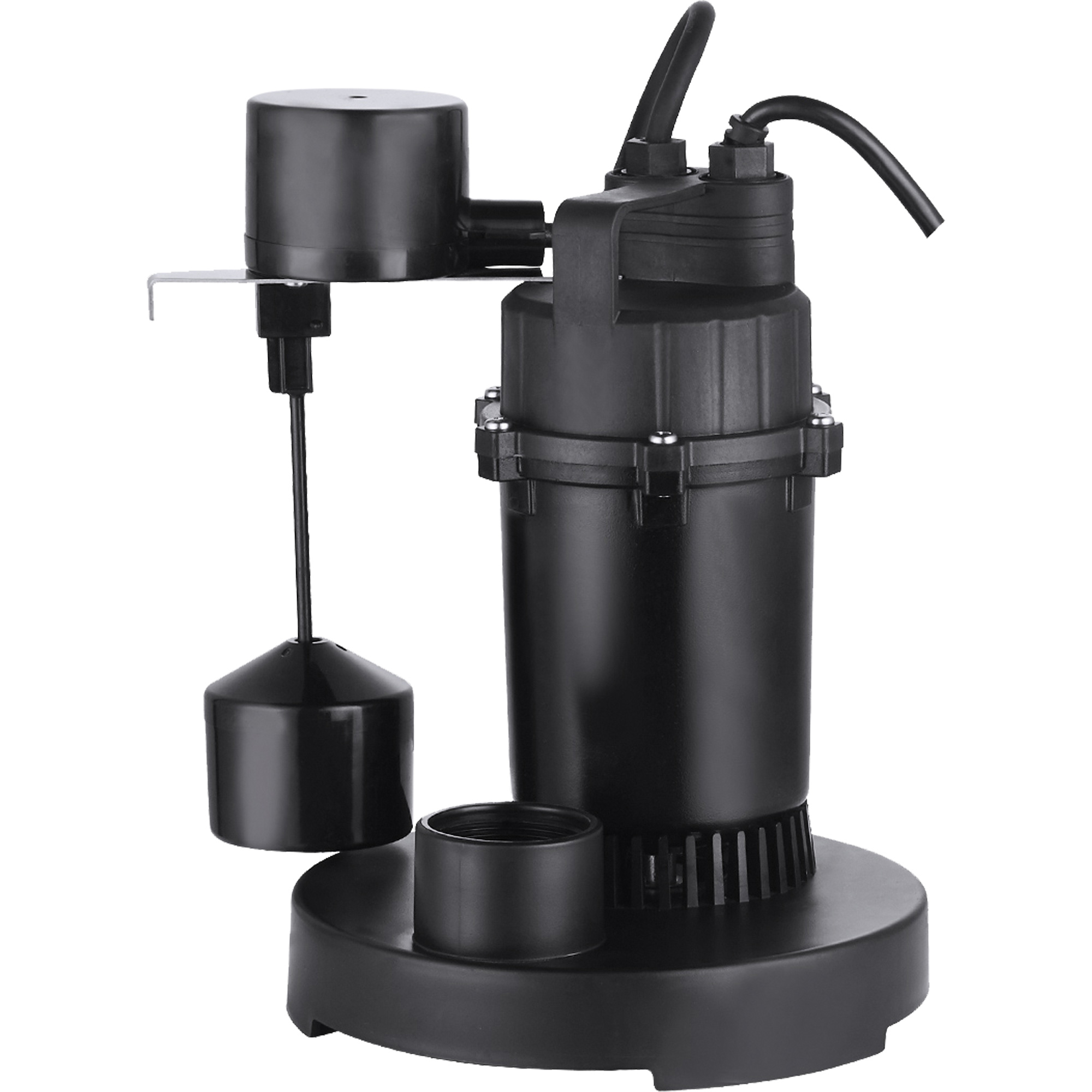 Pompe de puisard submersible thermoplastique, 2560 gal./h, 115 V, 4,6 A, 1/3 CV