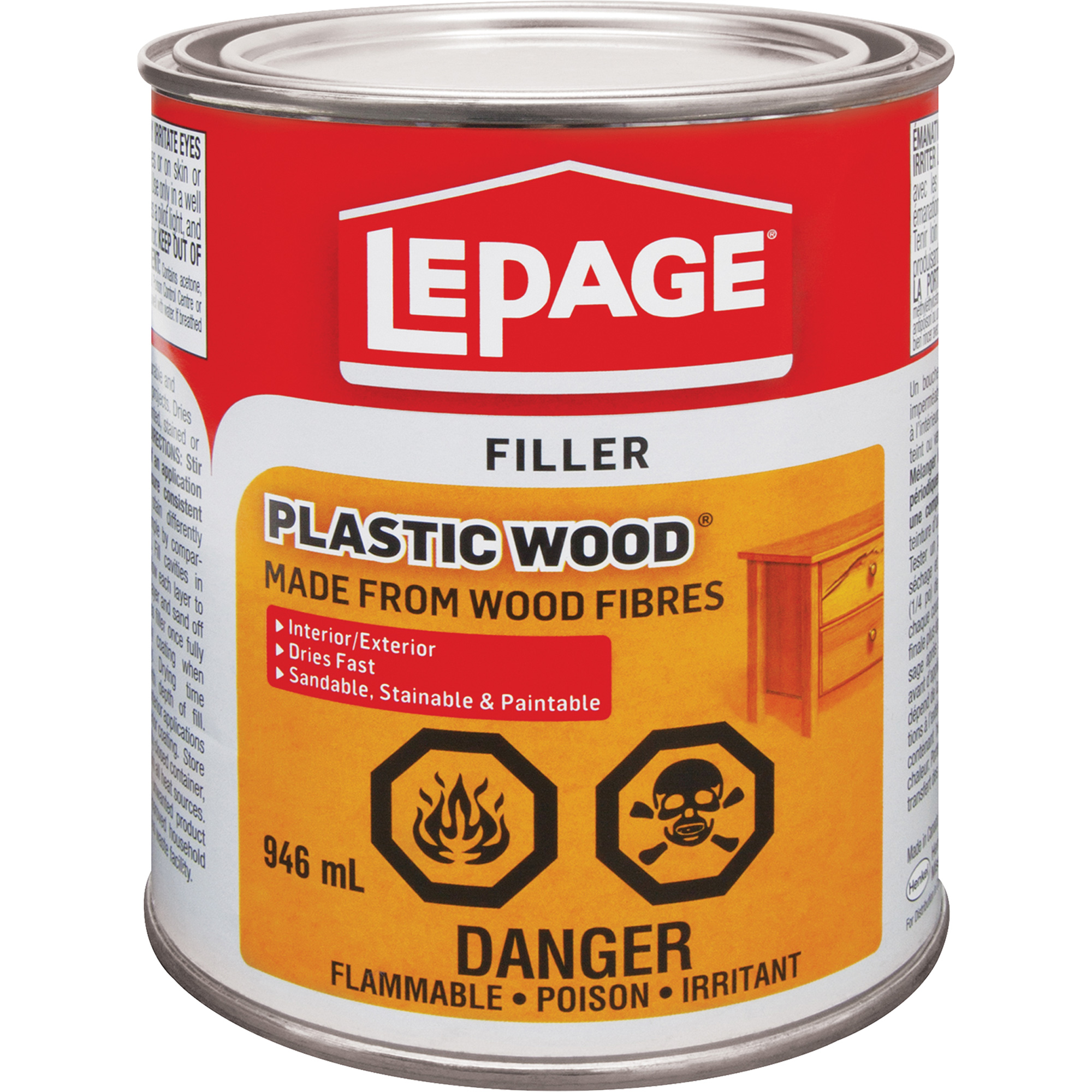 Bouche-trous Plastic WoodMD, 946 ml