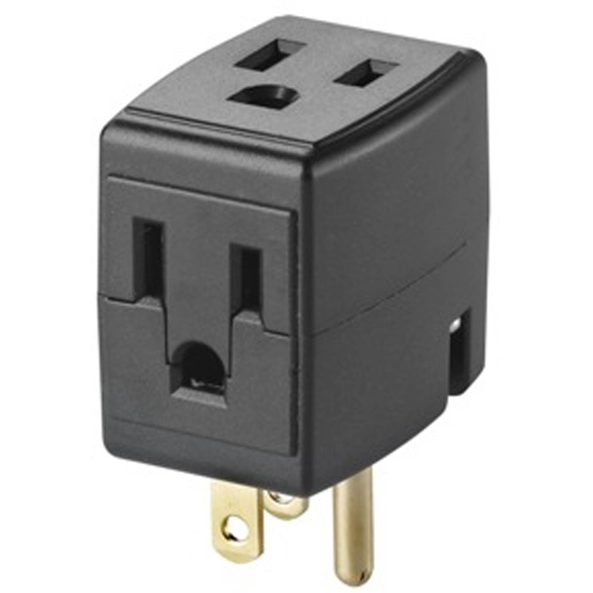 Cube triple mis à la terre, 3 Prise(s), Aucune, 15 A, 1875 W, 125 V