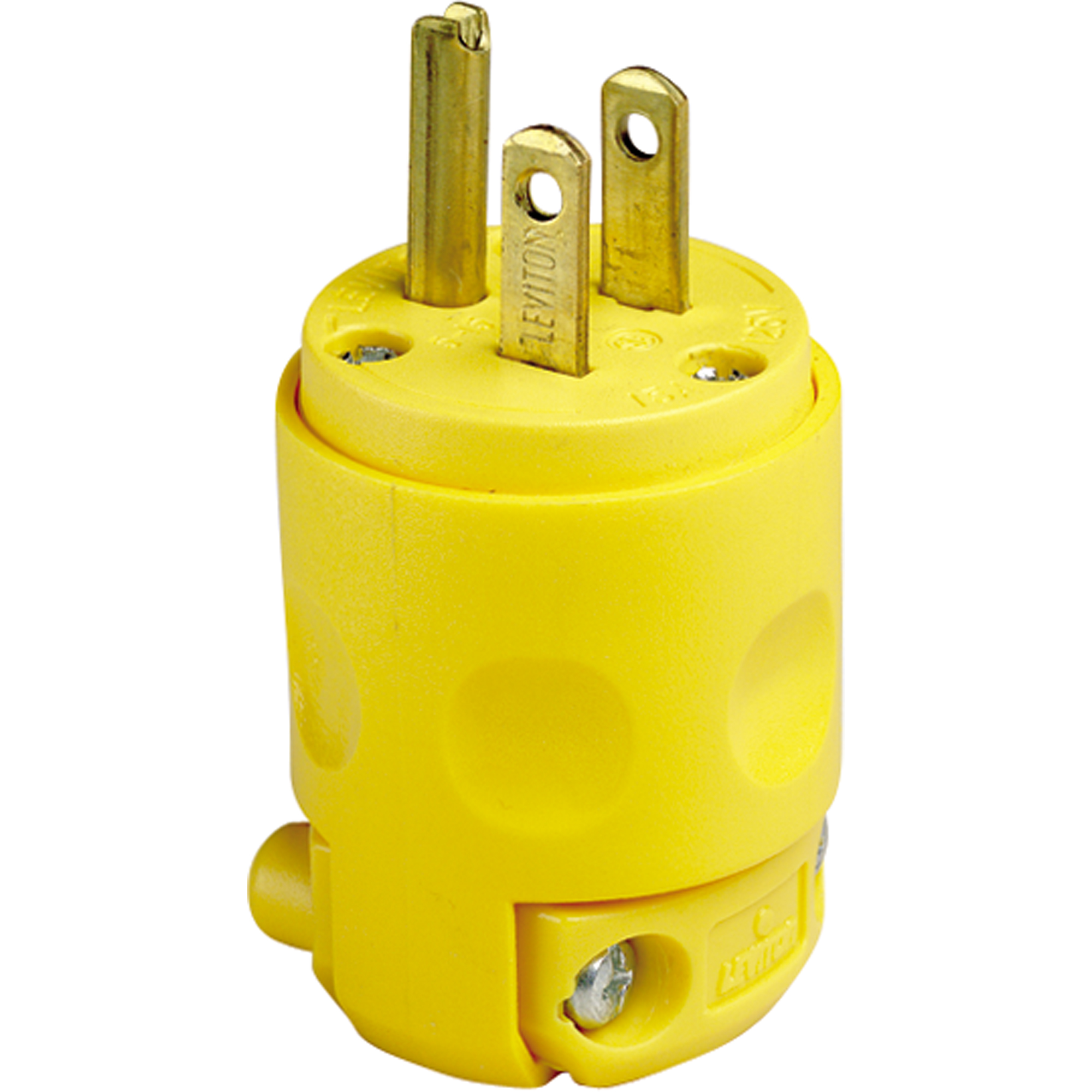 Fiche à lame droite de qualité commerciale, PVC, 15 A, 125 V
