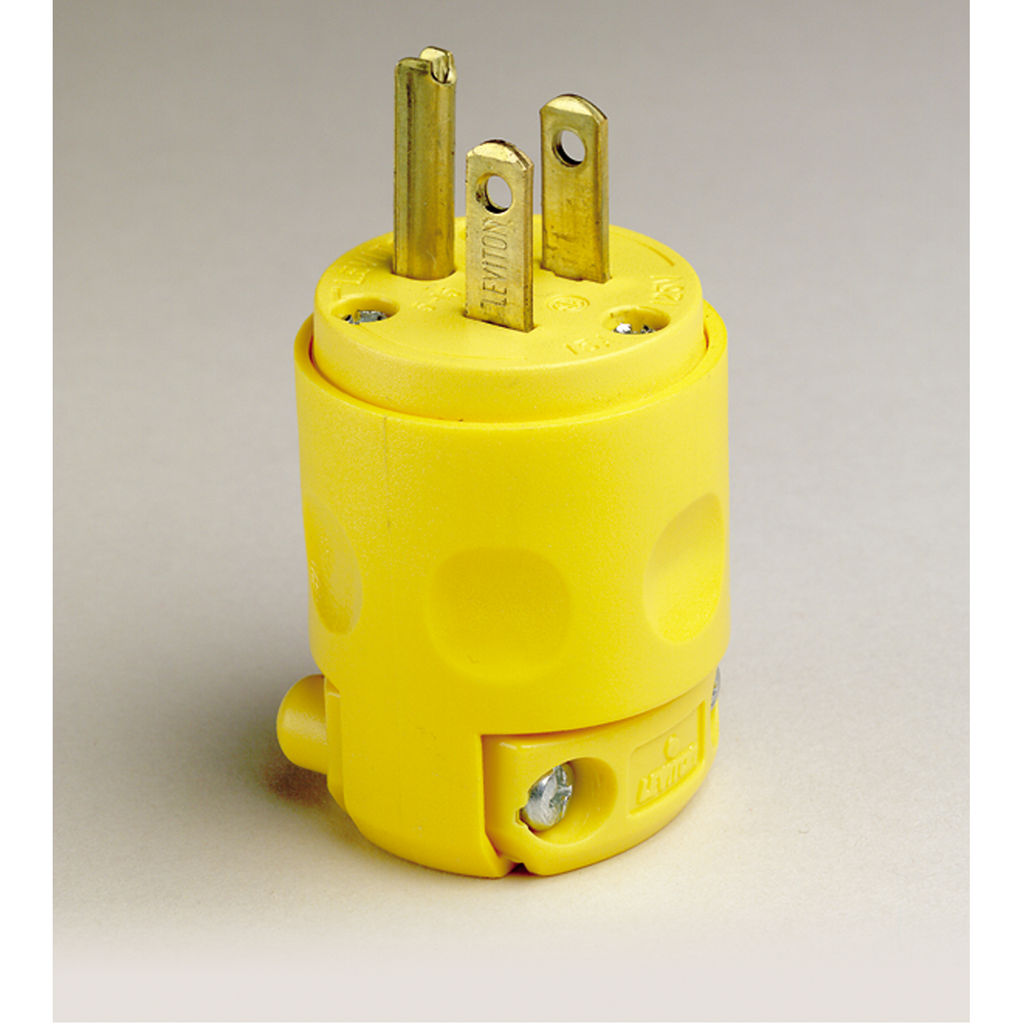 Fiche à lame droite de qualité commerciale, PVC, 15 A, 125 V – Image 2