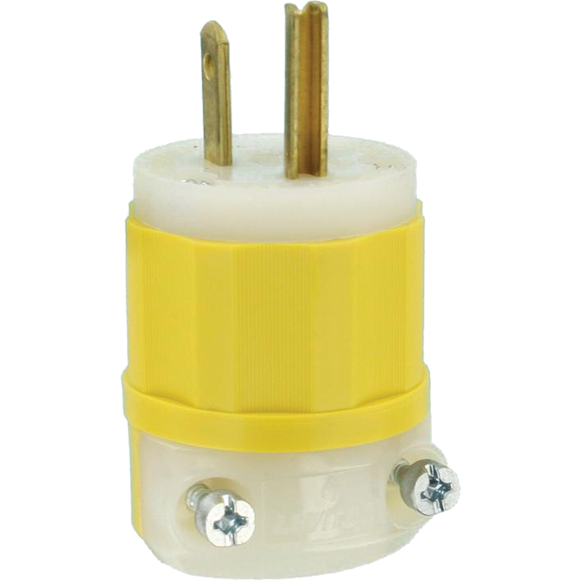 Prise à lame droite de calibre industriel, Nylon modifié antichoc, 15 A, 125 V