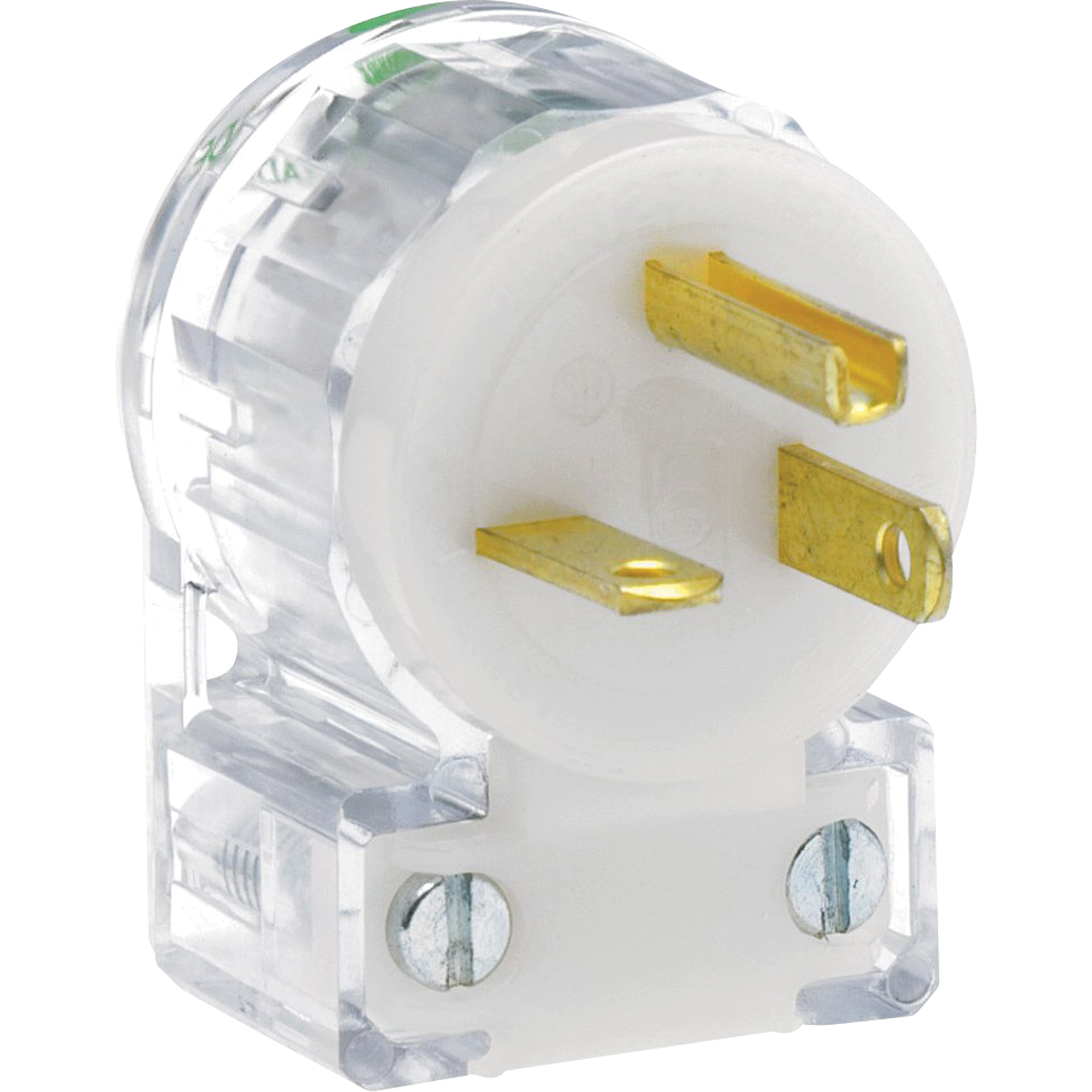 Prise de rallonge à angle de qualité hospitalière, Nylon, 20 A, 125 V