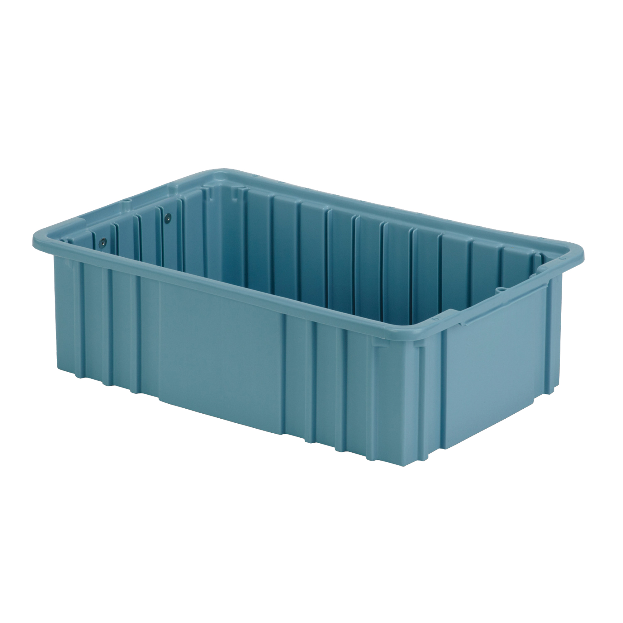 Contenant Divider Box, Polyéthylène, 15,5" la x 9,9" p x 5" h, Bleu pâle