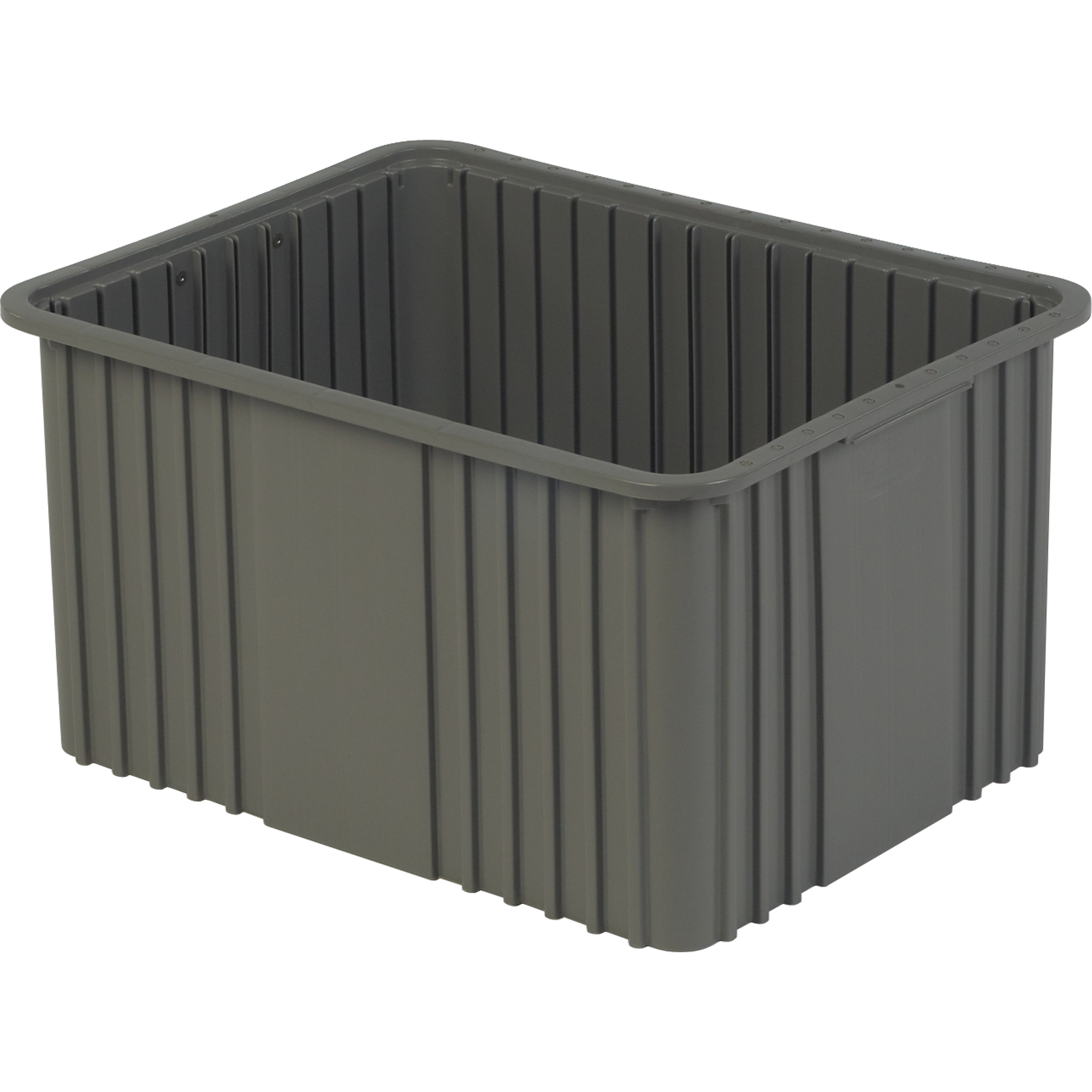 Contenant Divider Box, Polyéthylène, 20,9" la x 15,9" p x 12" h, Gris