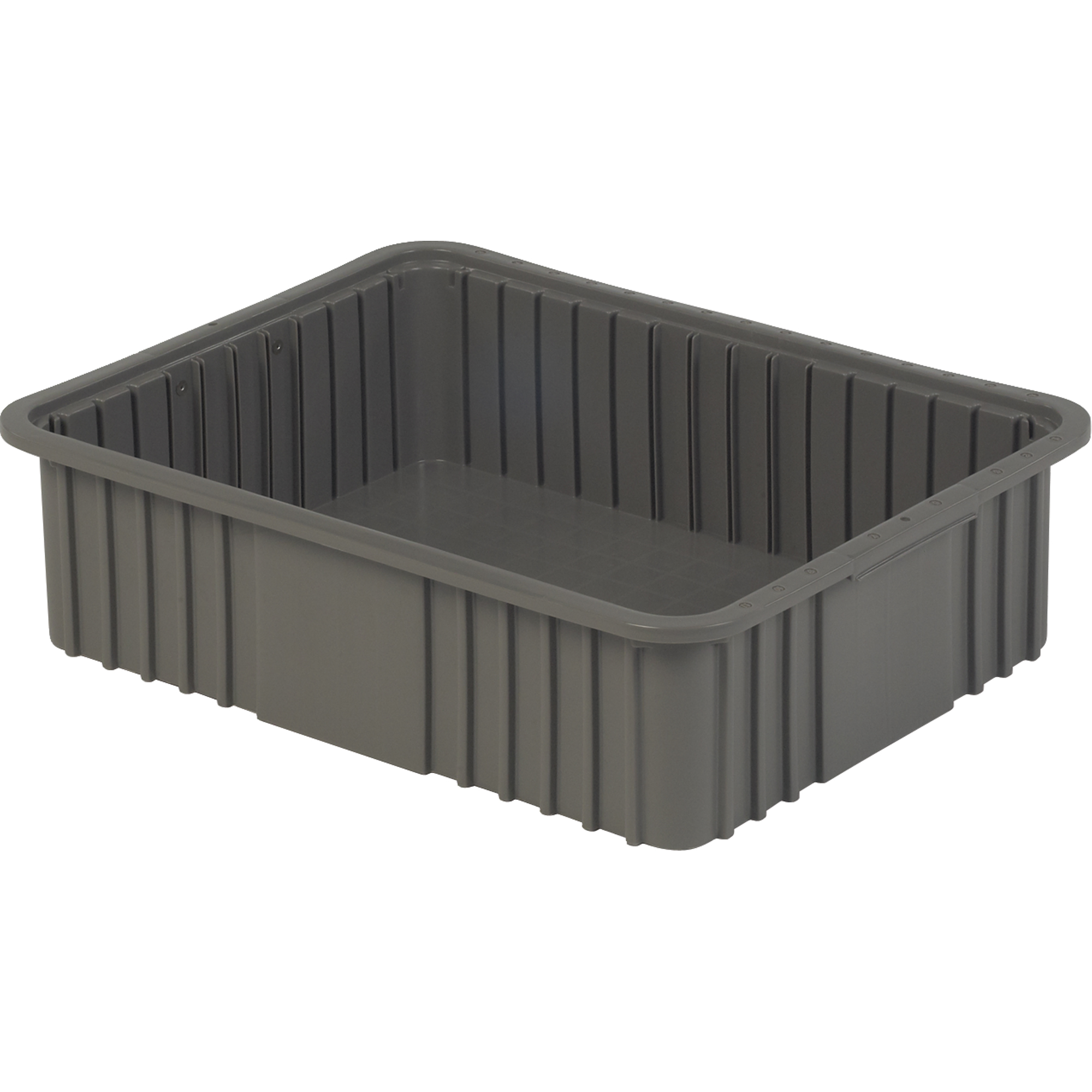 Contenant Divider Box, Polyéthylène, 20,9" la x 15,9" p x 6" h, Gris