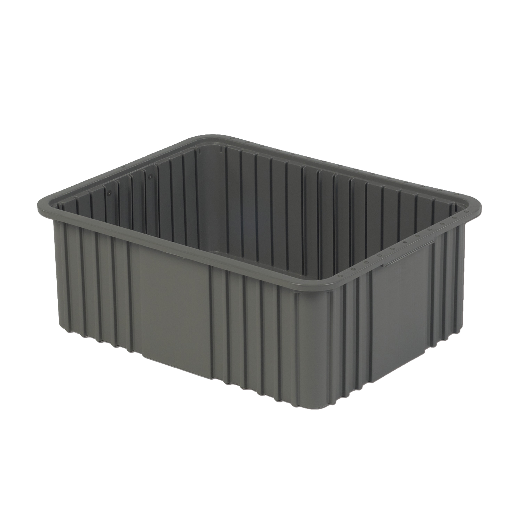 Contenant Divider Box, Polyéthylène, 20,9" la x 15,9" p x 8" h, Gris