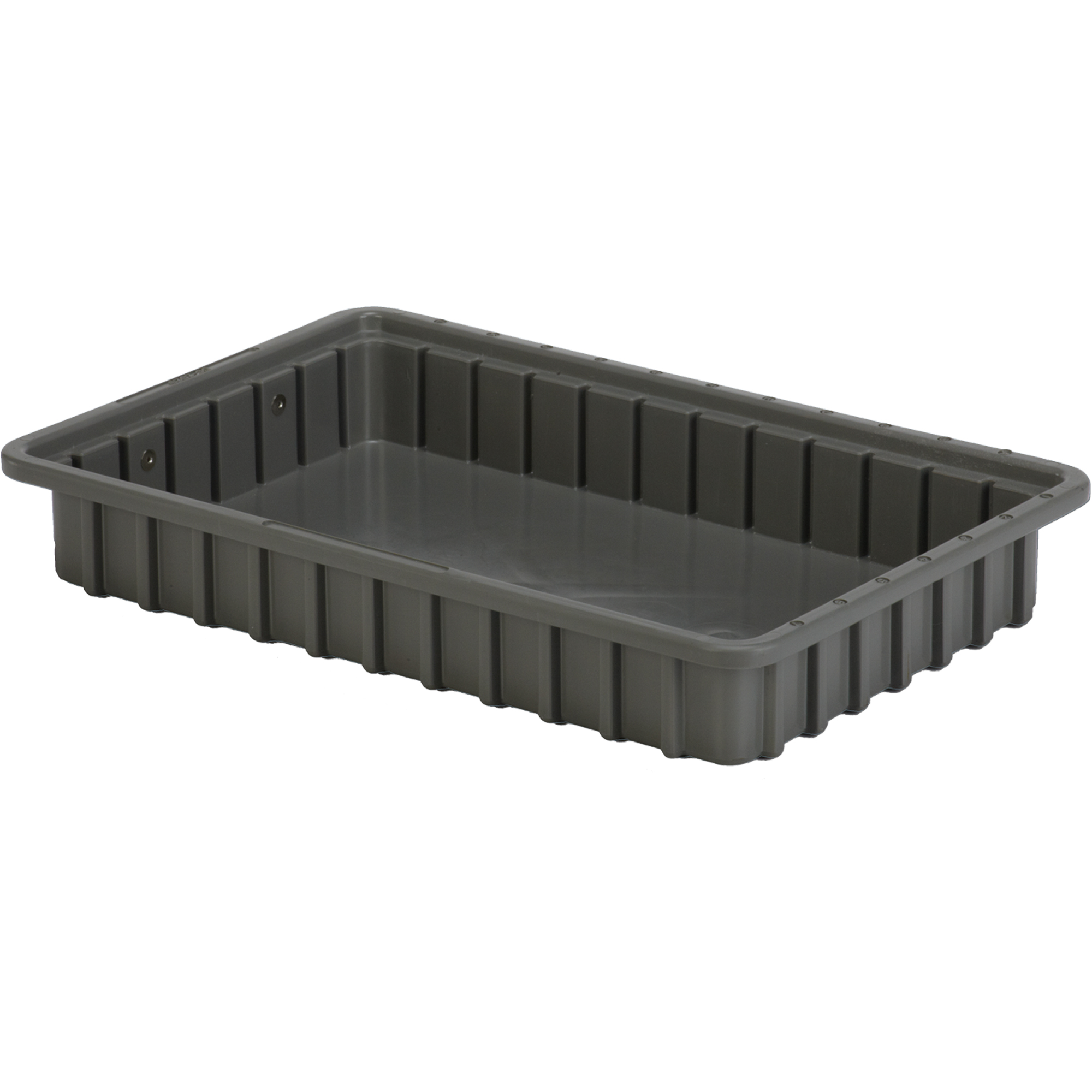 Contenants Divider BoxMD, Polyéthylène, 16,5" la x 10,9" p x 2,5" h, Gris