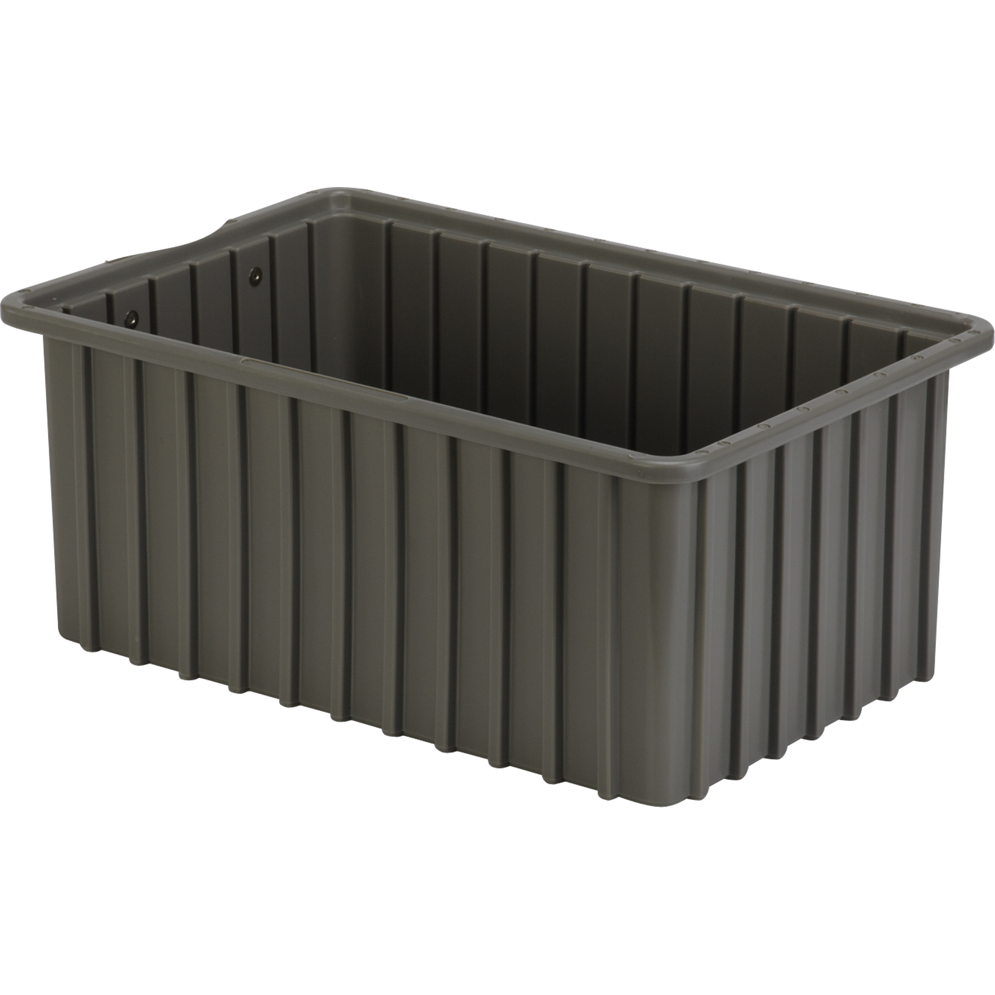 Contenants Divider BoxMD, Polyéthylène, 16,5" la x 10,9" p x 7" h, Gris