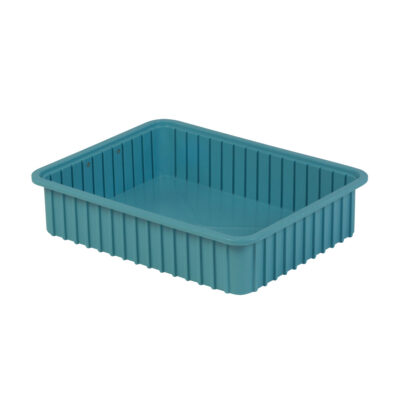 Contenants Divider BoxMD, Polyéthylène, 22,4" la x 17,4" p x 5" h, Bleu pâle