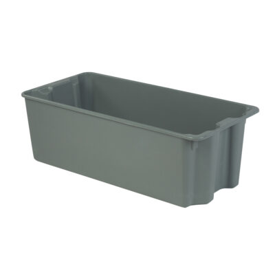 Contenants Stack-N-NestMD de Plexton, 20,1" la x 42,5" p x 14,1" h, Gris