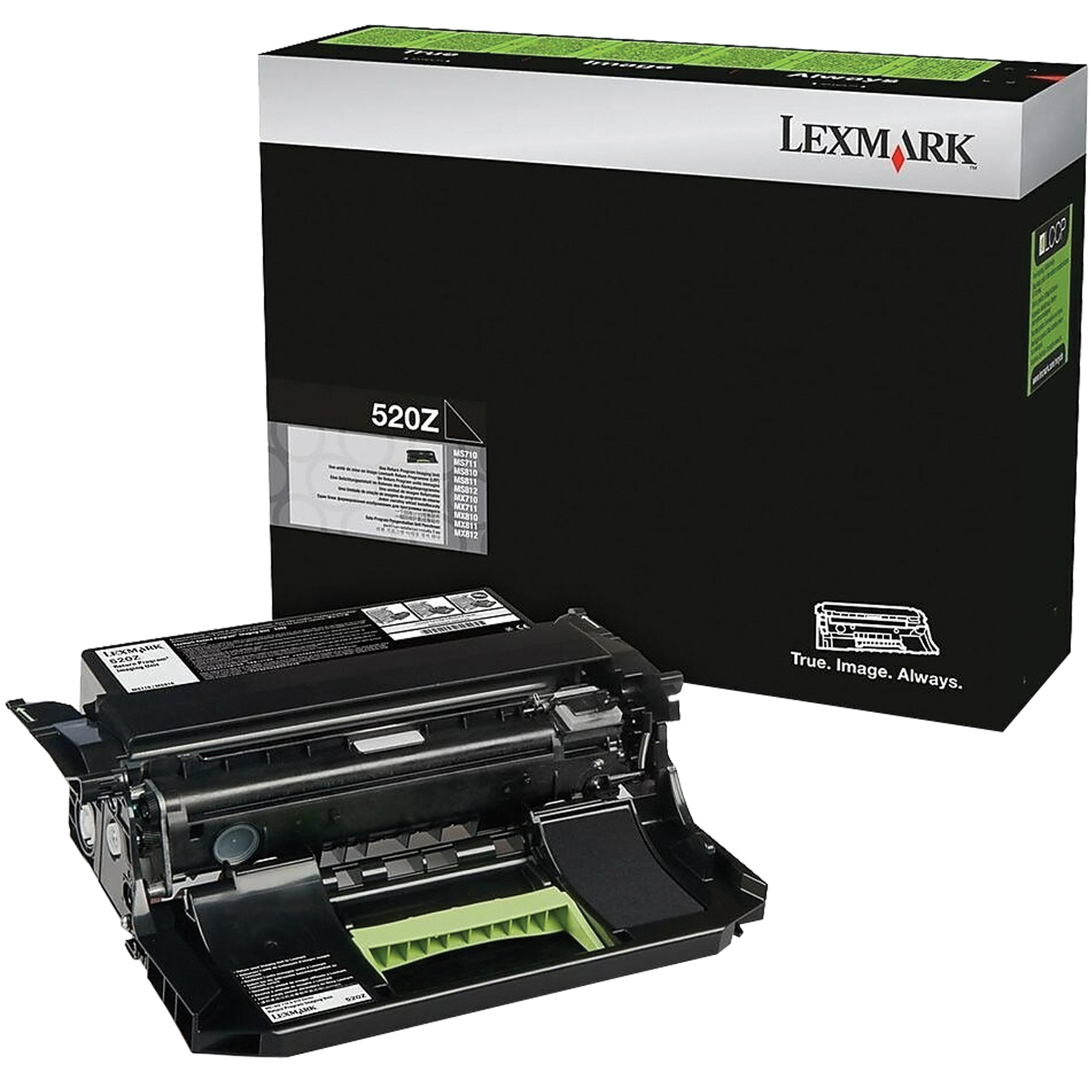 Cartouche d'encre en poudre haut rendement 520Z pour imprimante laser, Remis à neuf, Noir