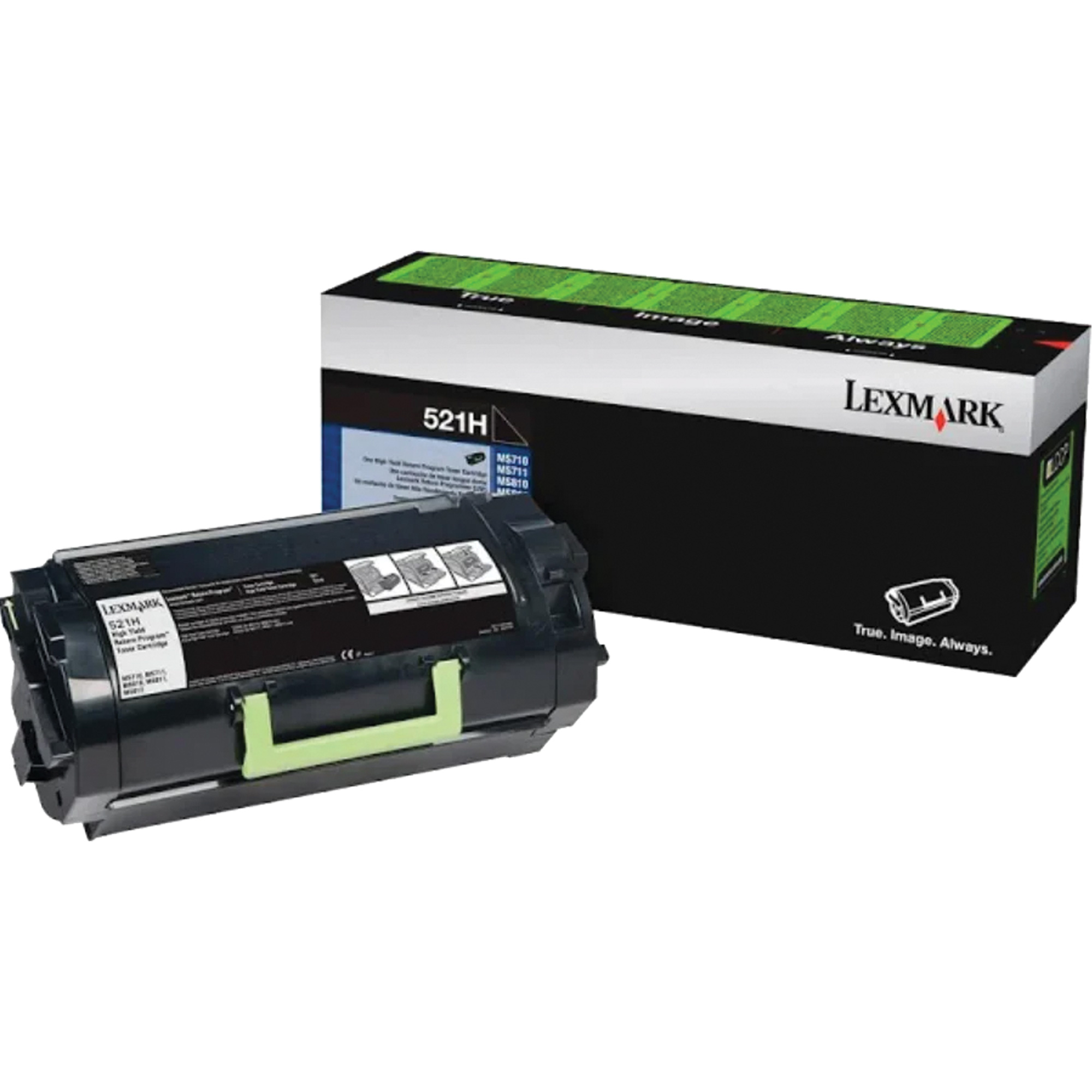 Cartouche d'encre en poudre haut rendement 521H pour imprimante laser, Nouveau, Noir