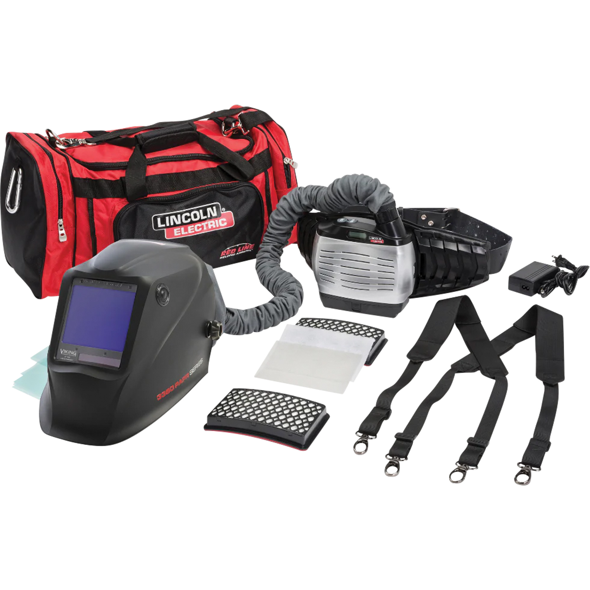 APR motorisé auto-assombrissant VIKINGMC 3350 XG avec batterie étendue, Masque de soudage, Pile Lithium-ion
