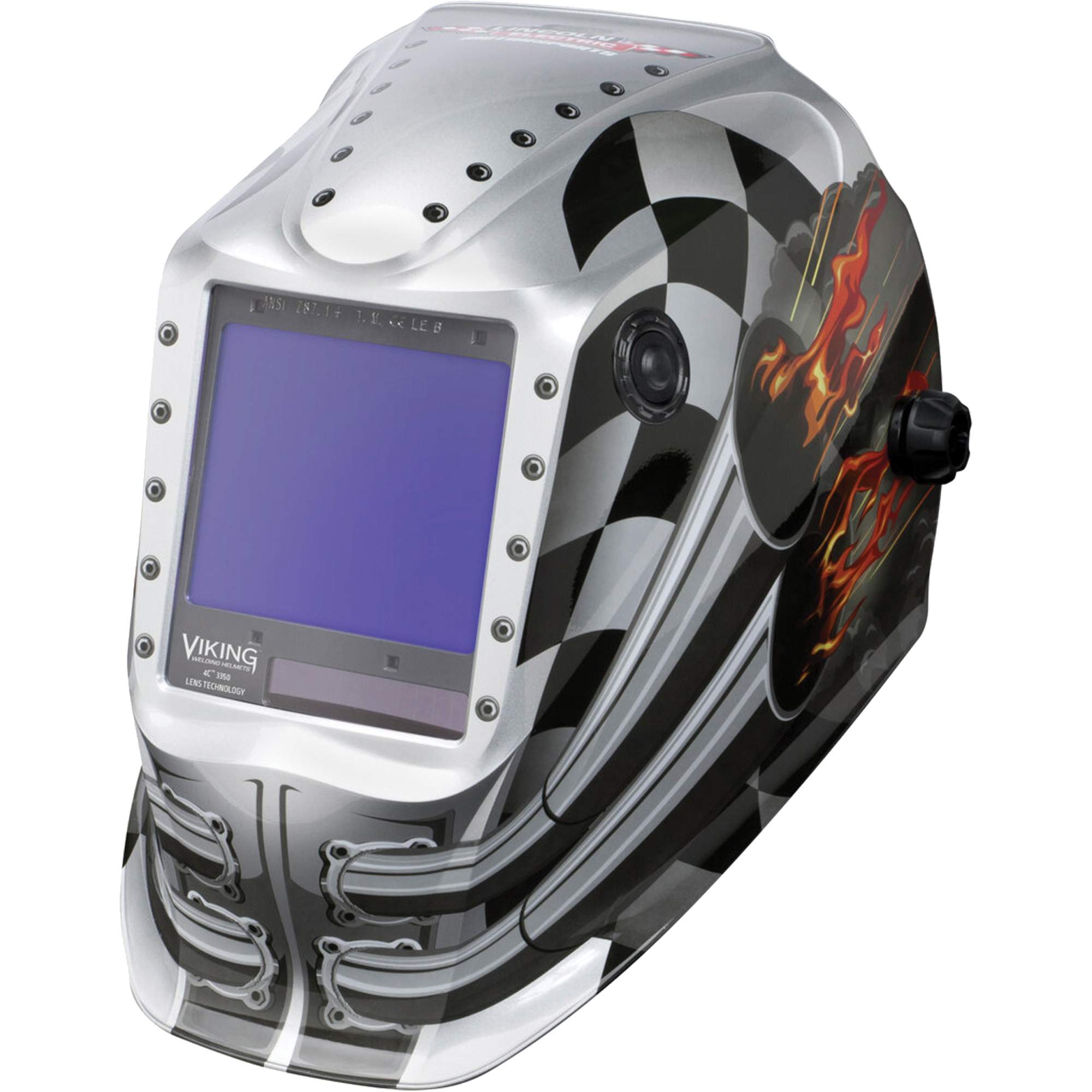 Masque de soudage VIKINGMC 3350 MotorheadMD, 3,74" lo x 3,34" la Champ de vision, Teinte 5 - 13