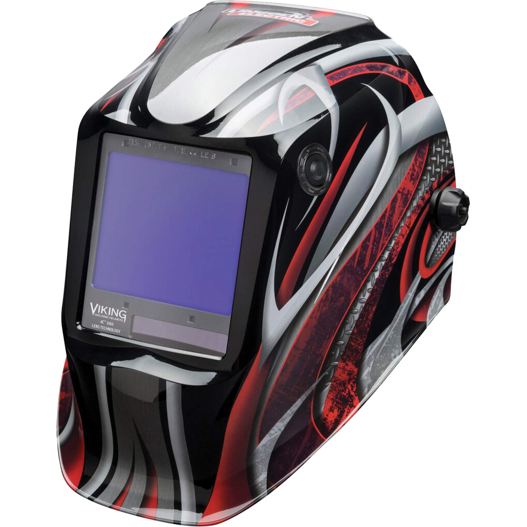 Masque de soudage VIKINGMC 3350 Twisted MetalMD, 3,74" lo x 3,34" la Champ de vision, Teinte 5 - 13