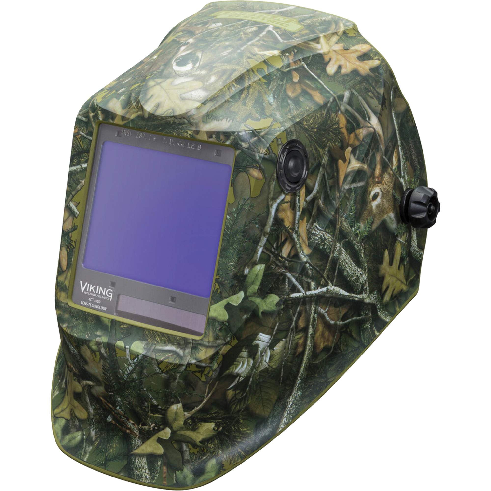 Masque de soudage VIKINGMC 3350 White Tail CamoMC, 3,74" lo x 3,34" la Champ de vision, Teinte 5 - 13