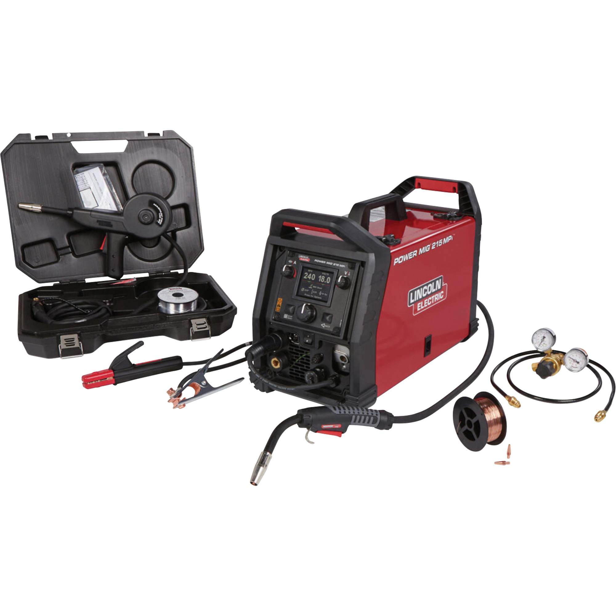 Soudeuse à procédé multiple POWER MIGMD 215 MPiMC One-PakMD en aluminium, 120 V/230 V, 1 Ph, 60 Hz
