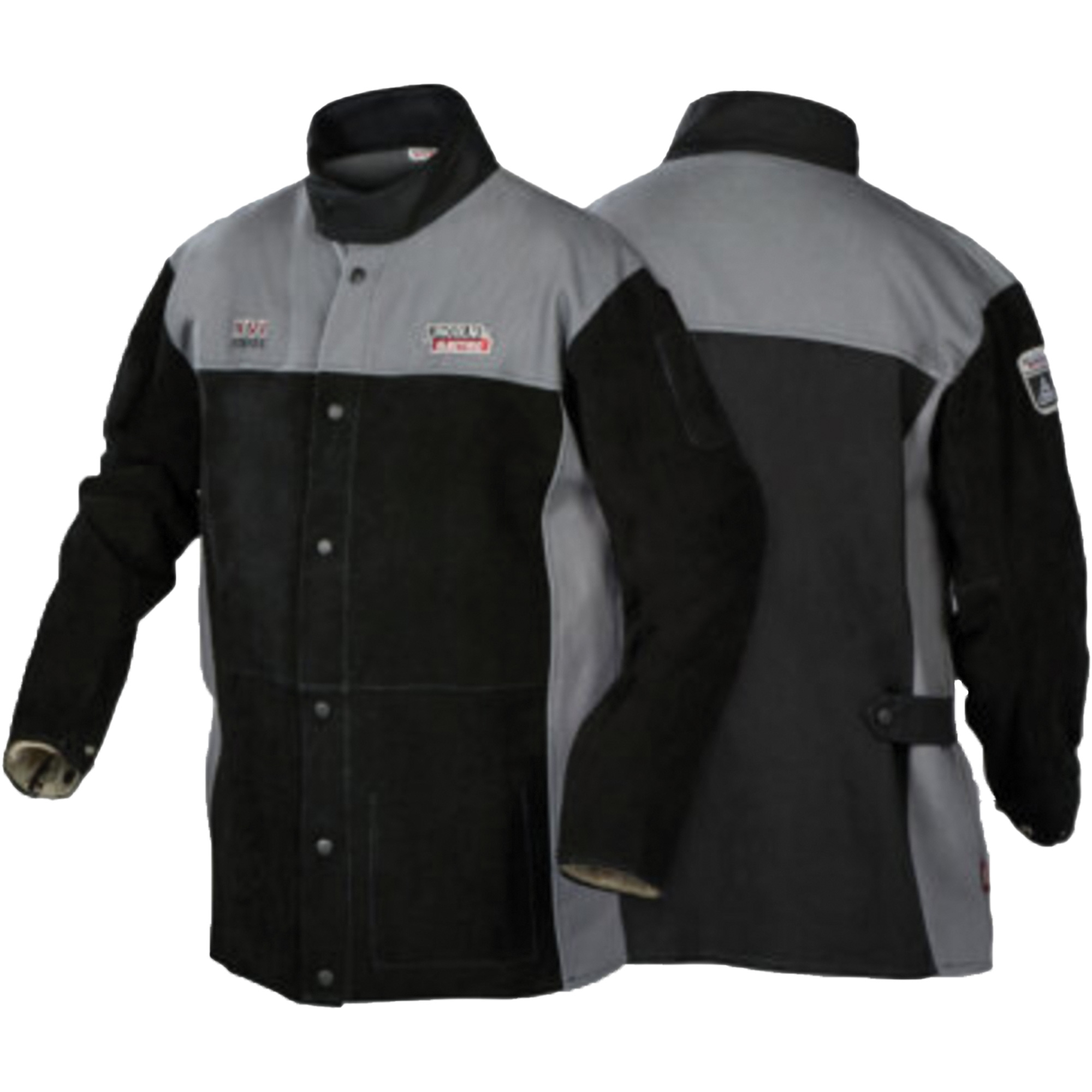 Veste de soudage FR robuste de série XVI, Cuir, 5T-Grand, Noir