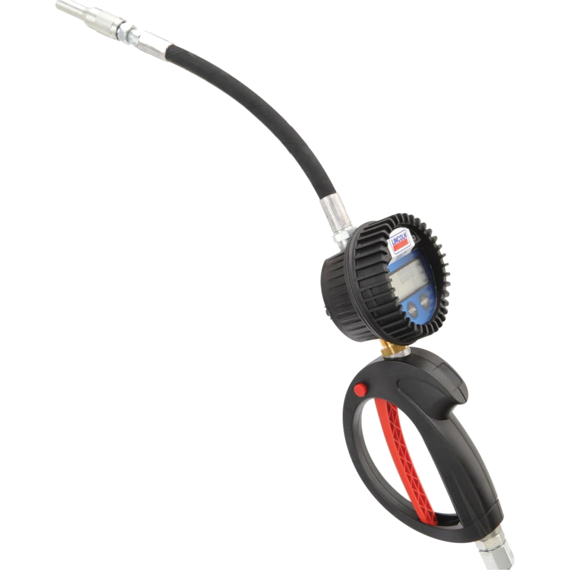 Débitmètre électronique de lubrifiant avec rallonge de 13"