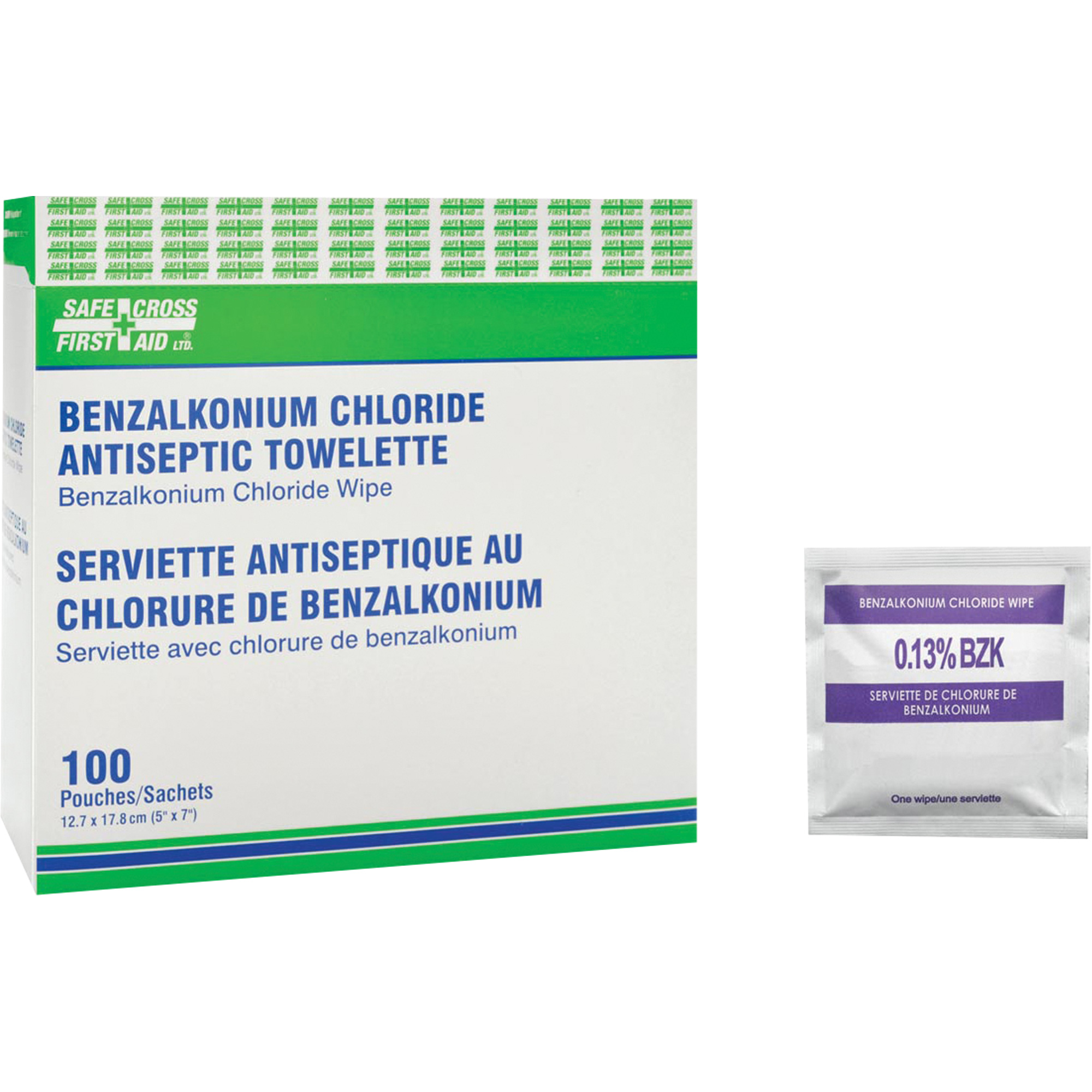 Lingettes antiseptiques au chlorure de benzalkonium, Serviette, Antiseptique