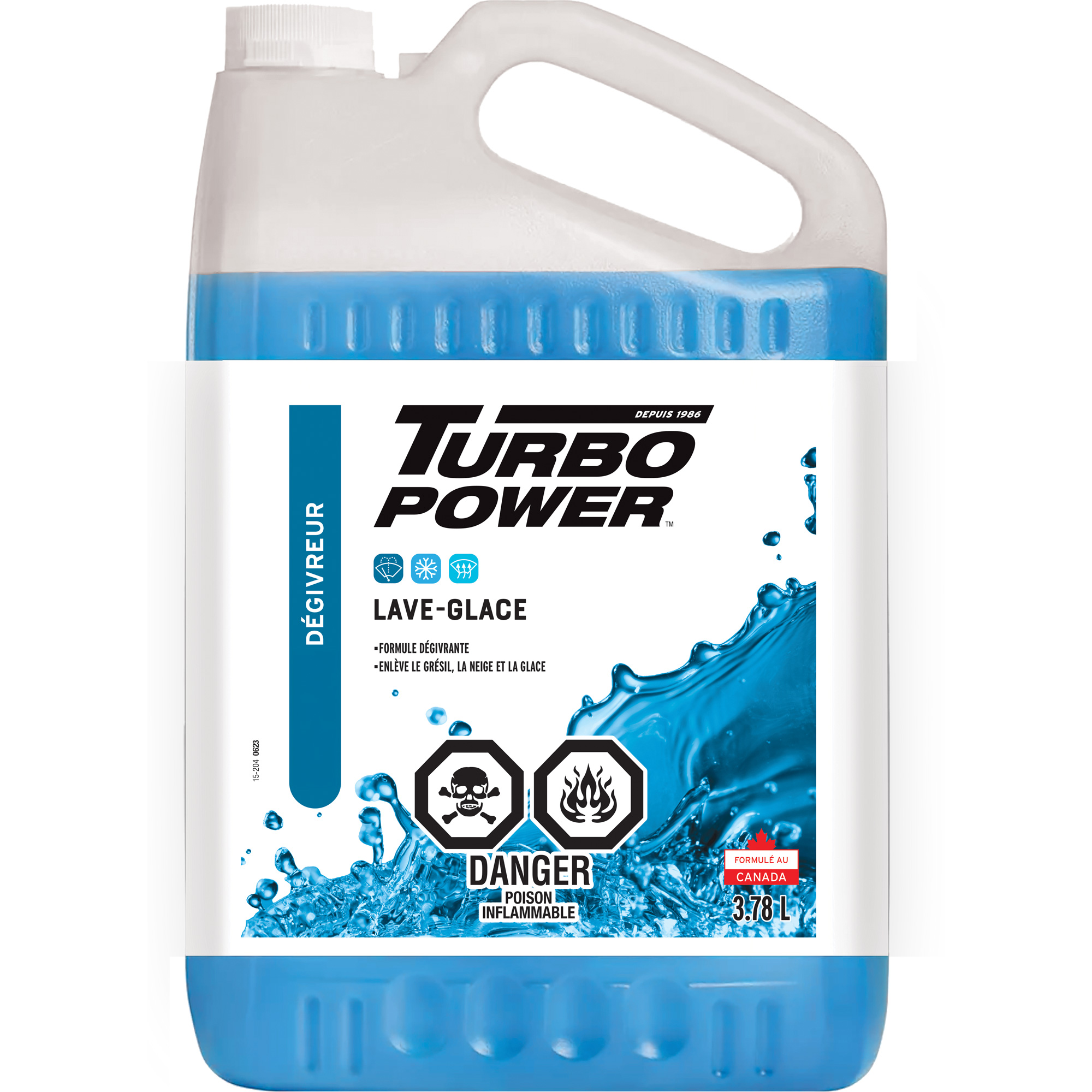 Liquide lave-glace toutes saisons Turbo PowerMD, Cruche, 3,78 L