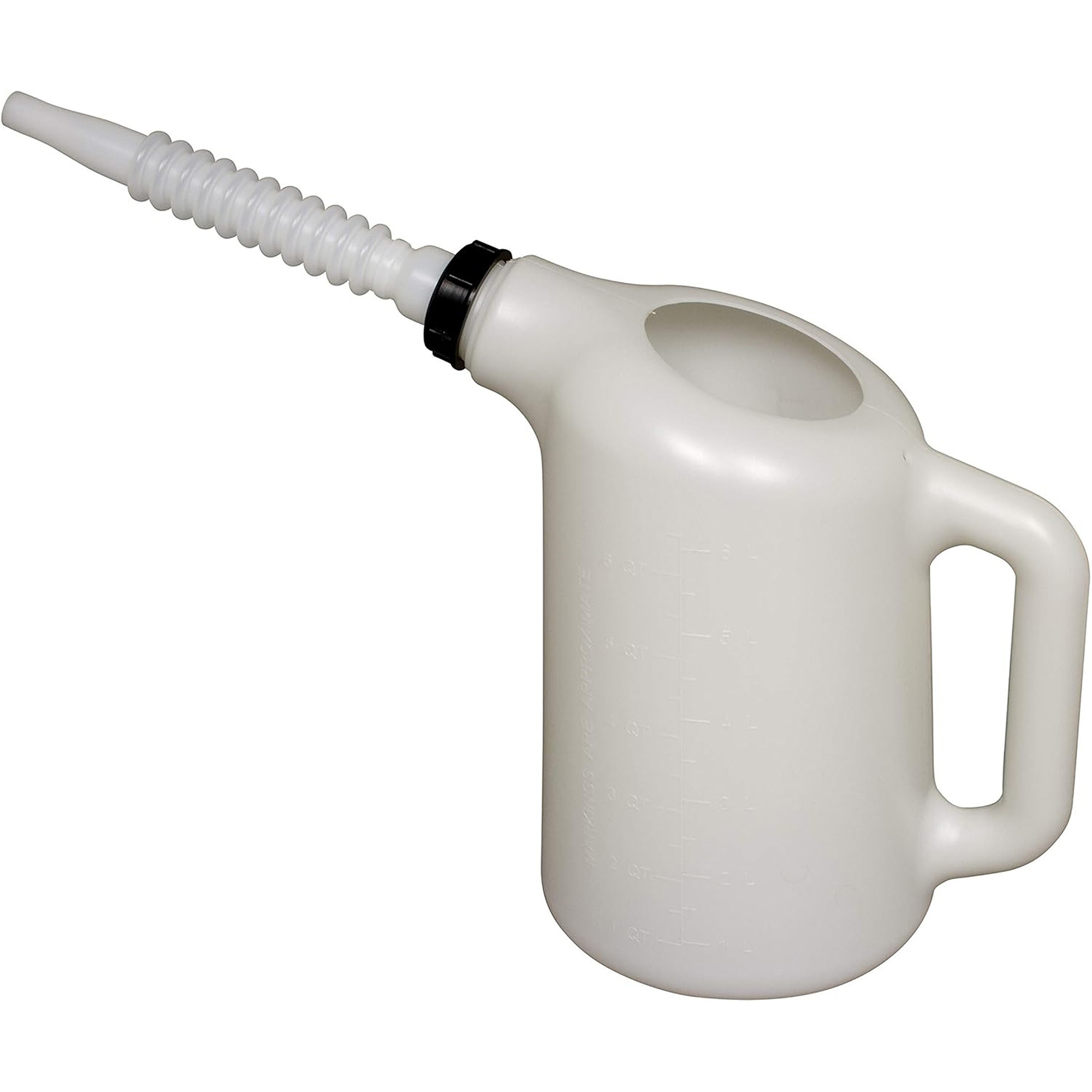 Distributeur d’huile avec bec blanc, Plastique, Capacité de 6 pintes