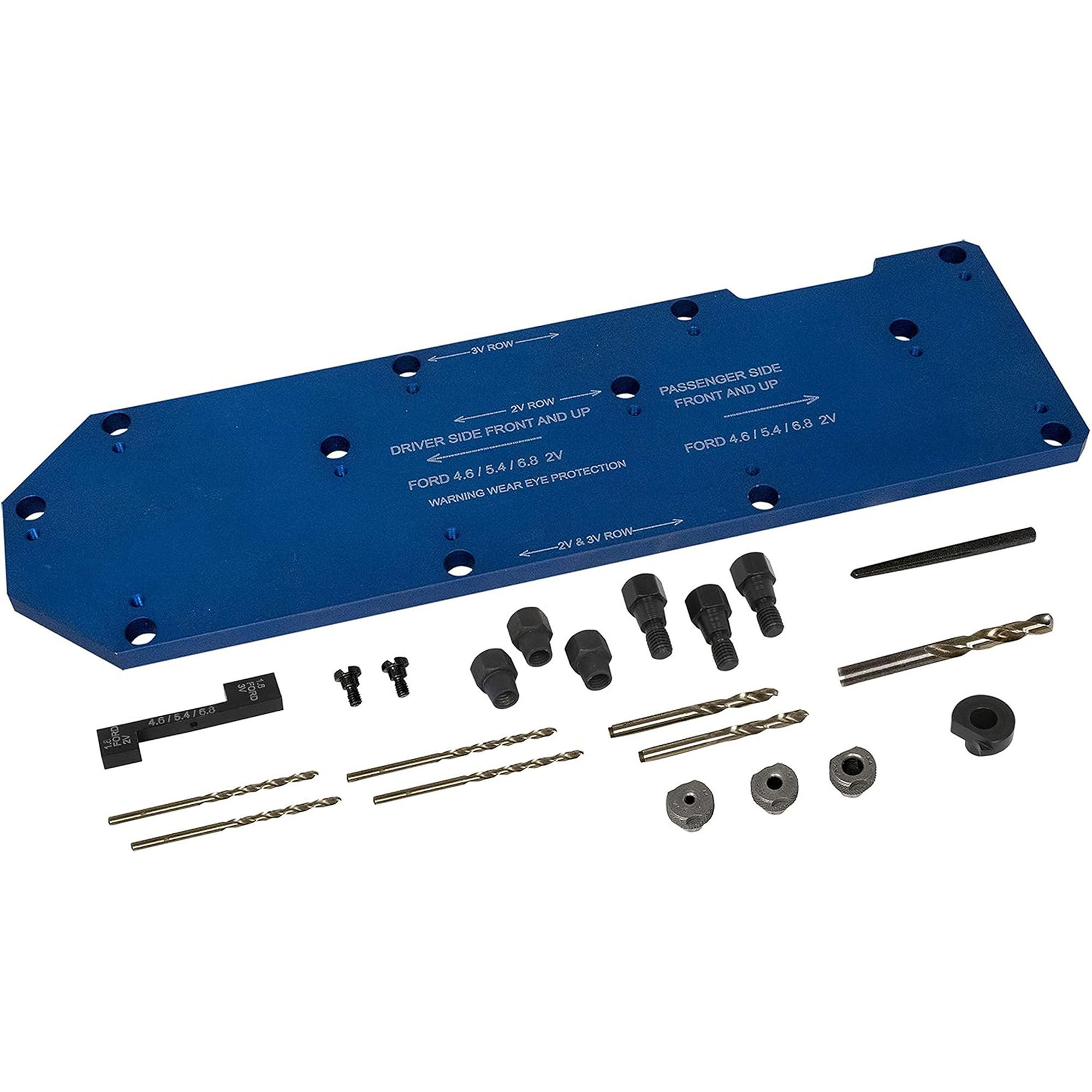 Gabarit de perçage pour installation sur collecteur pour Ford 4,6 L, 5,4 L, et 6,8 L