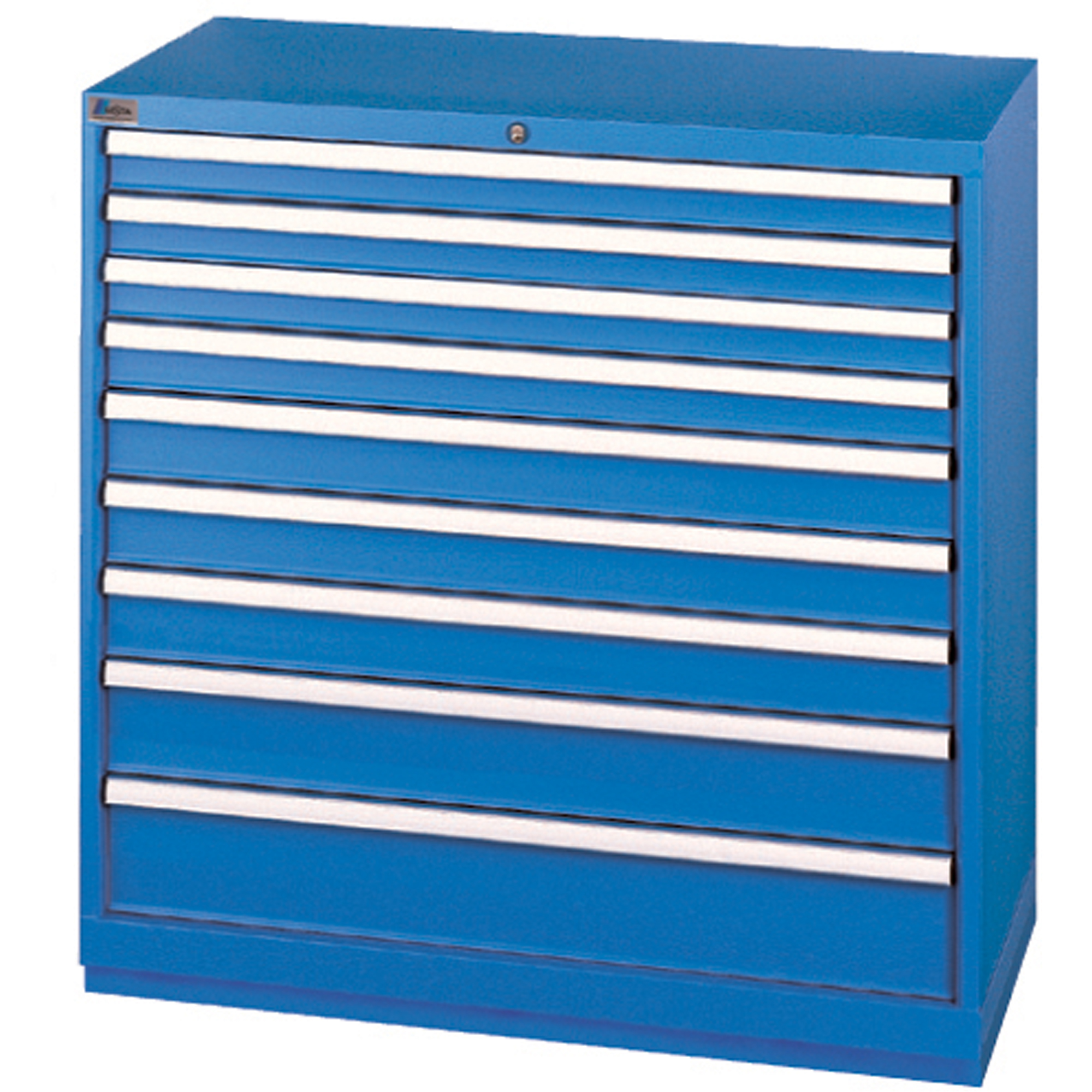 Armoires de rangement avec tiroirs, 9 tiroirs, 40-1/4" la x 22-1/2" p x 41-3/4" h, Bleu brillant