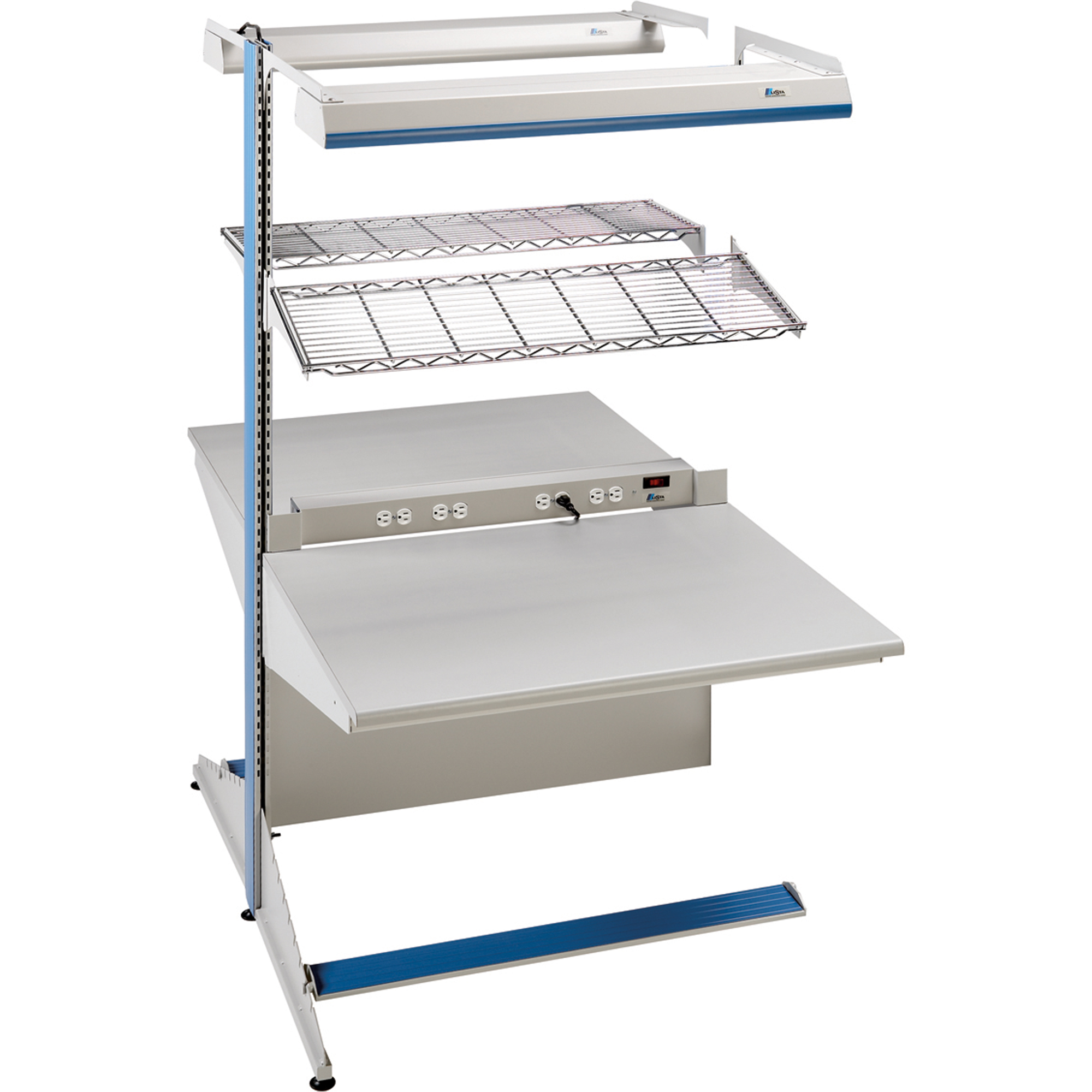 Postes de travail modulaires ergonomiques - Exemples de configurations - A-DA Ajouts à deux côtés, 36" la x 56" p x 84" h, Ajout à deux côtés