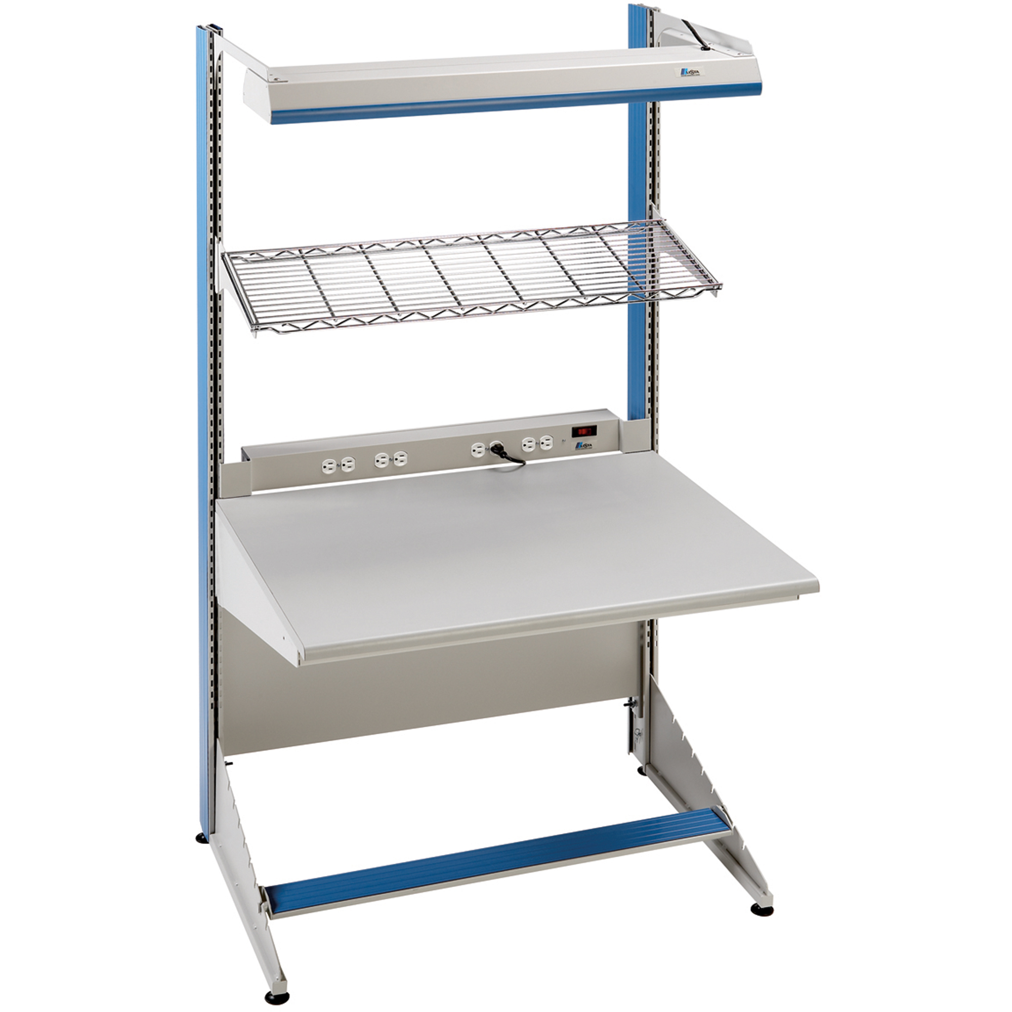 Postes de travail modulaires ergonomiques - Exemples de configurations - A-SS Modules de départ à un côté, 36" la x 28" p x 84" h, Module de départ à un côté