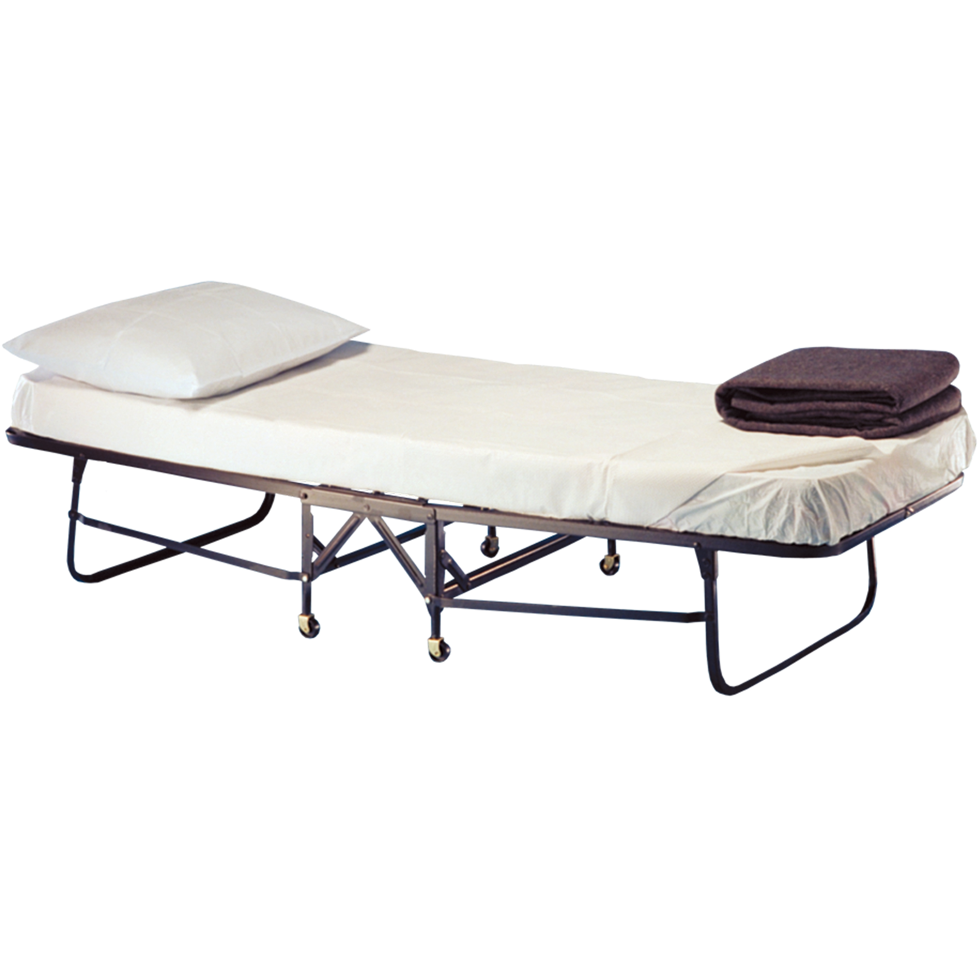 Lits pliants sur roulettes avec matelas