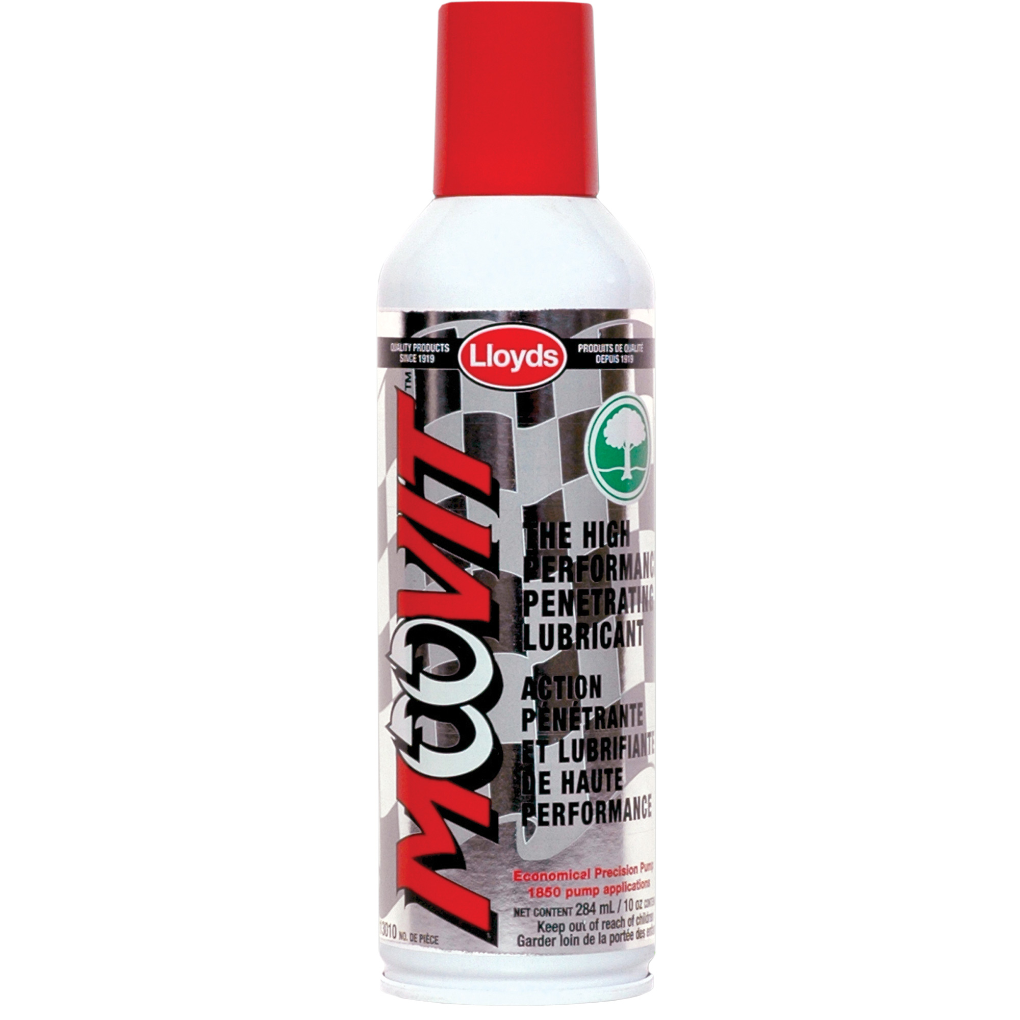 Lubrifiant haute performance Moovit, Canette aérosol/Bouteille à gâchette, 10 oz/10 oz