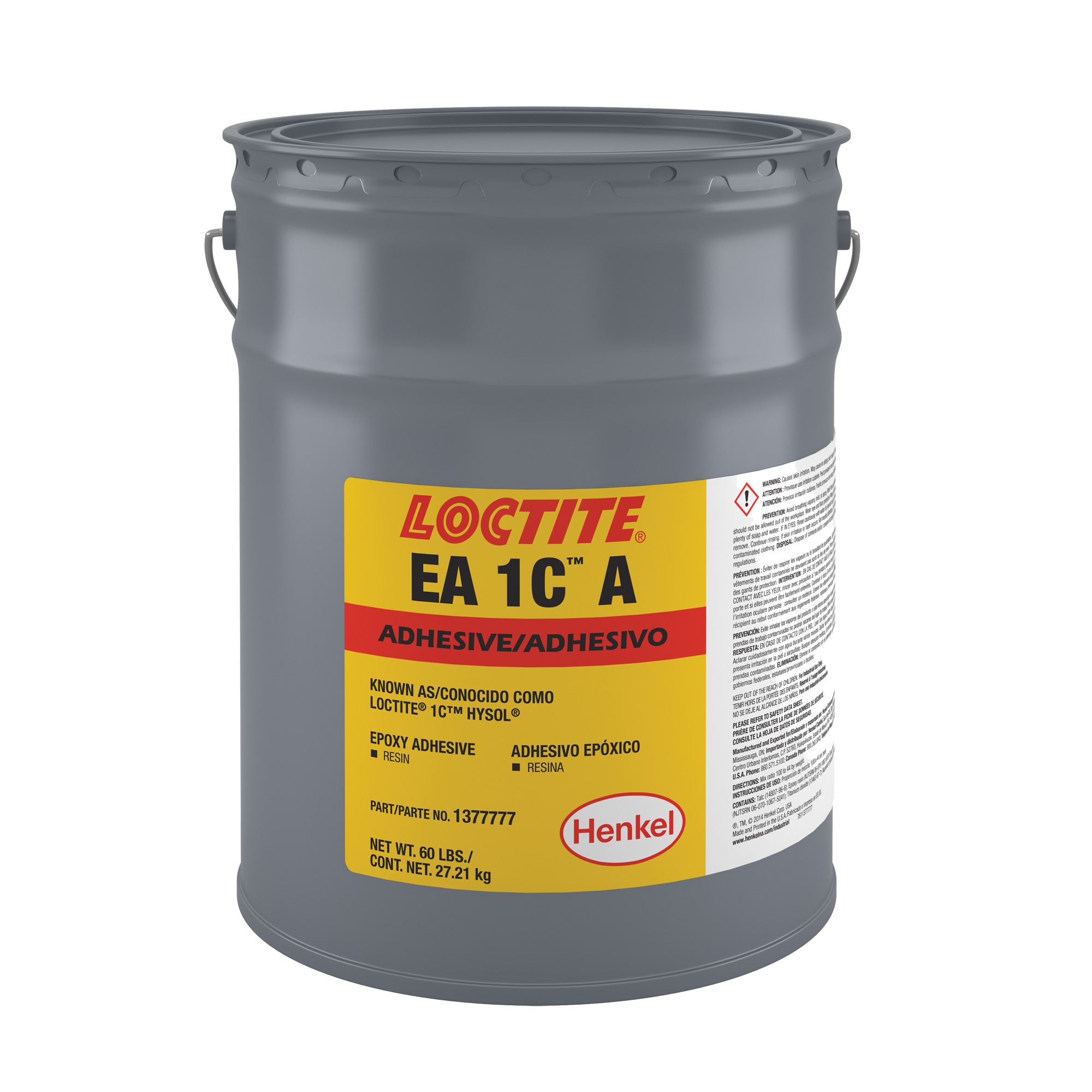 Adhésif 1CMC, 60 lb, Seau, Deux composants