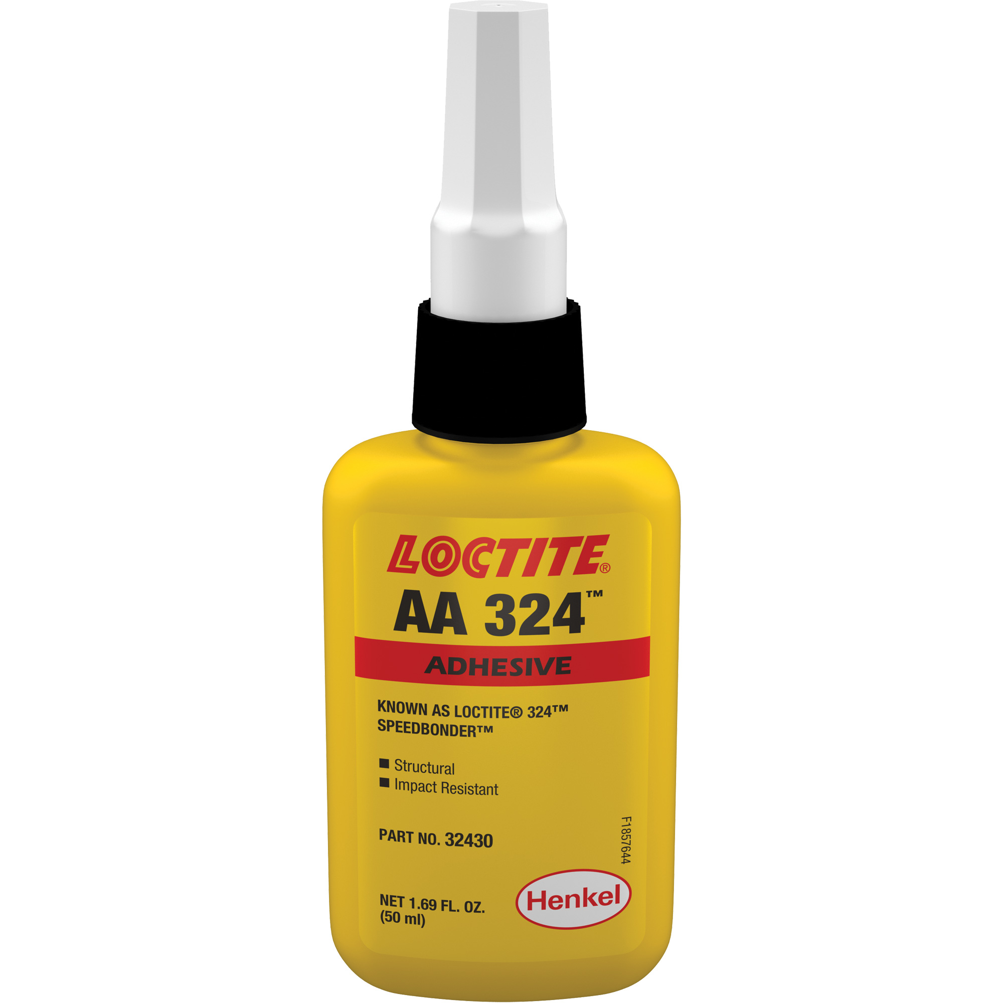 Adhésif acrylique structurel 324MC SpeedbonderMC, Deux composants, 50 ml, Bouteille, Jaune