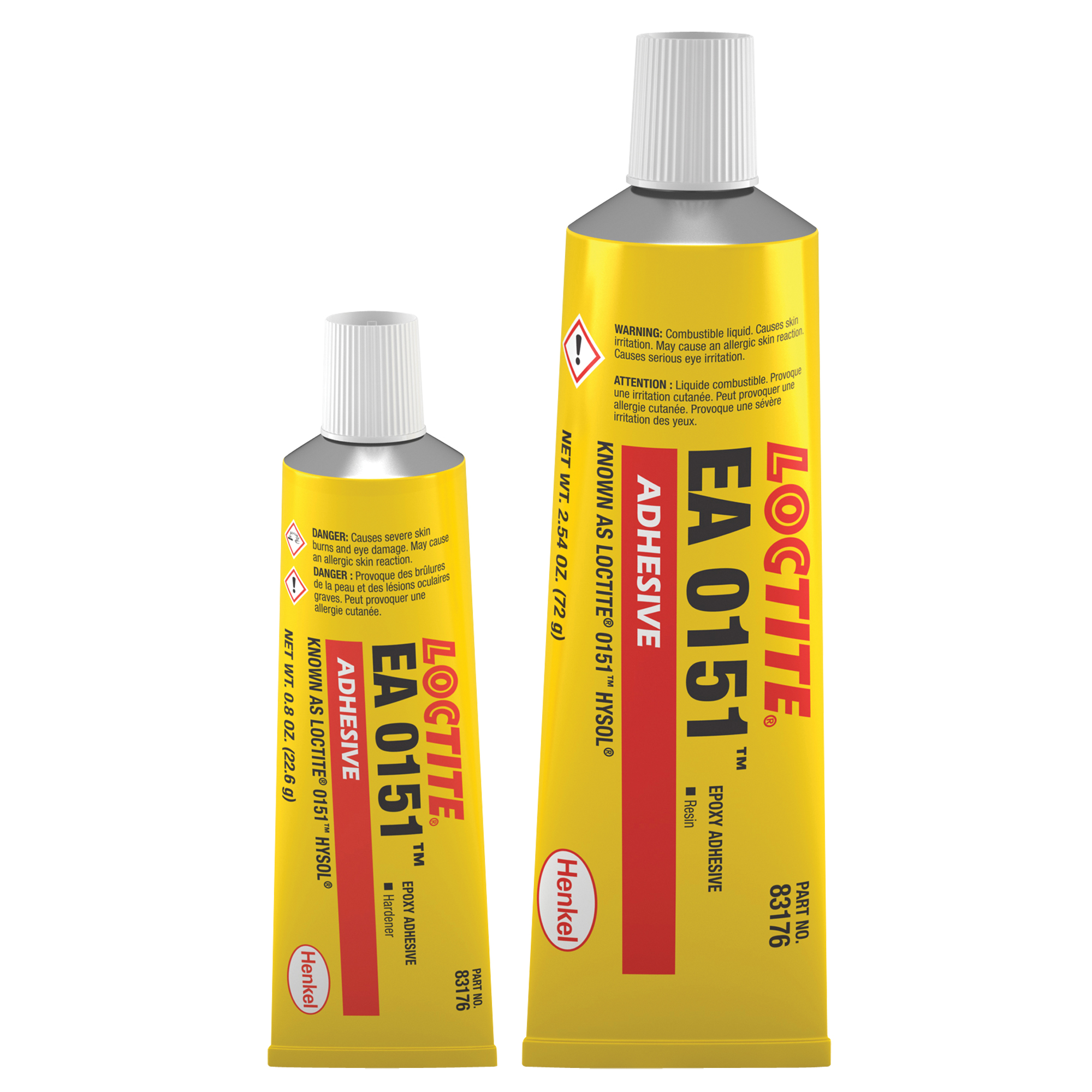 Adhésif EA 0151MC, 3,3 oz., Trousse, Deux composants, Transparent