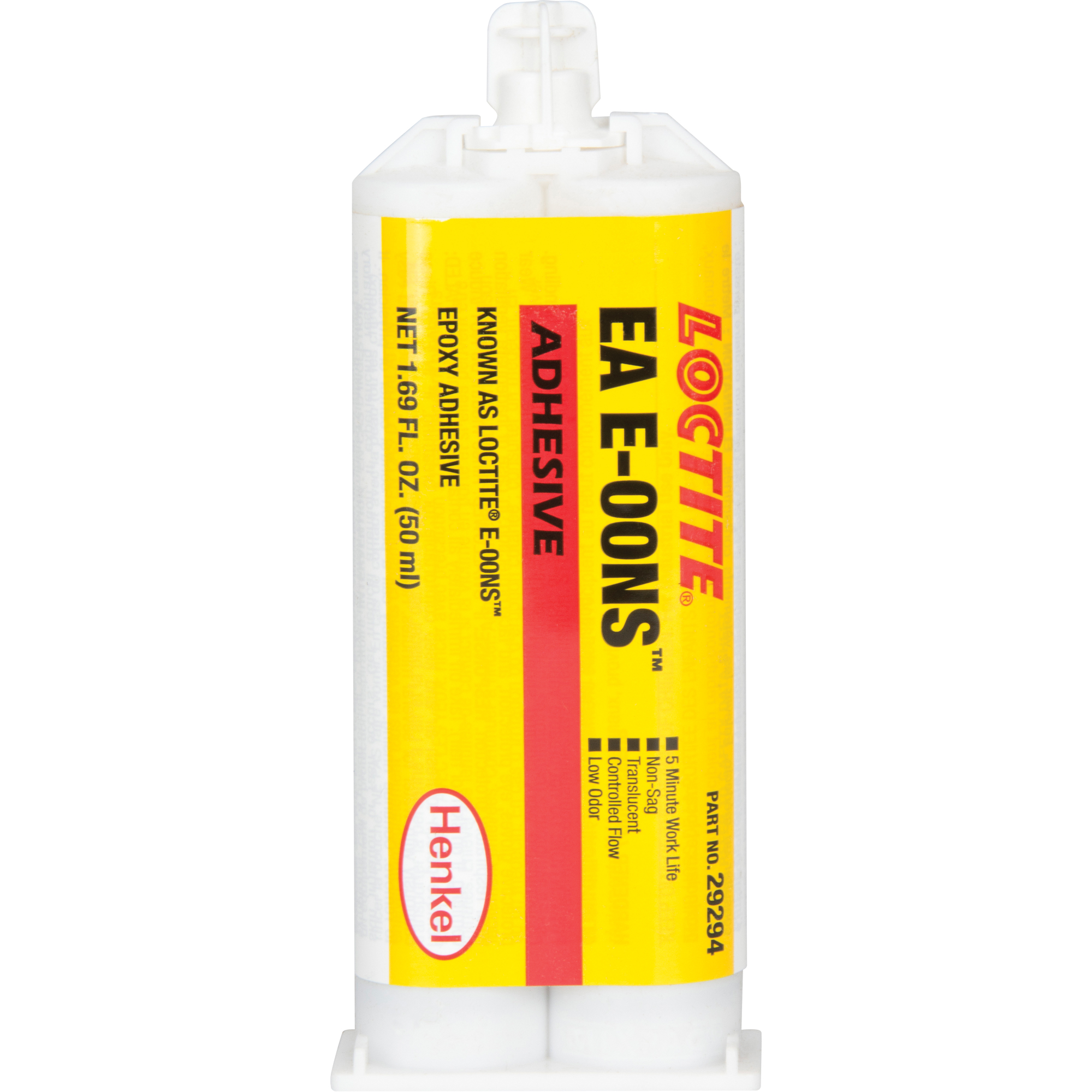 Adhésif époxyde EA E-00NSMC, Deux composants, Cartouche double, 50 ml, Transparent
