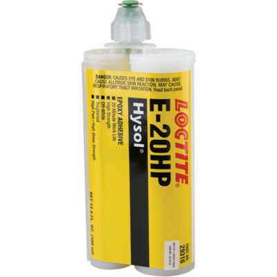 Adhésif époxyde EA E-20HPMC, Deux composants, Cartouche double, 400 ml, Blanc cassé