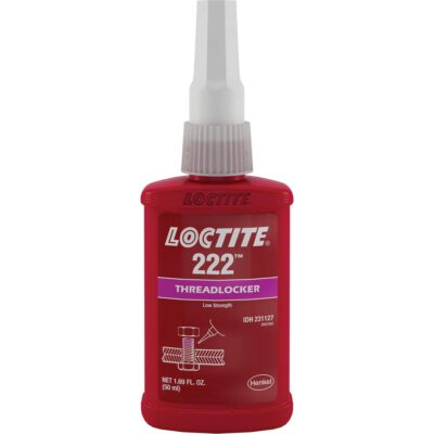 Adhésif frein-filet 222, Mauve, Basse, 50 ml, Bouteille